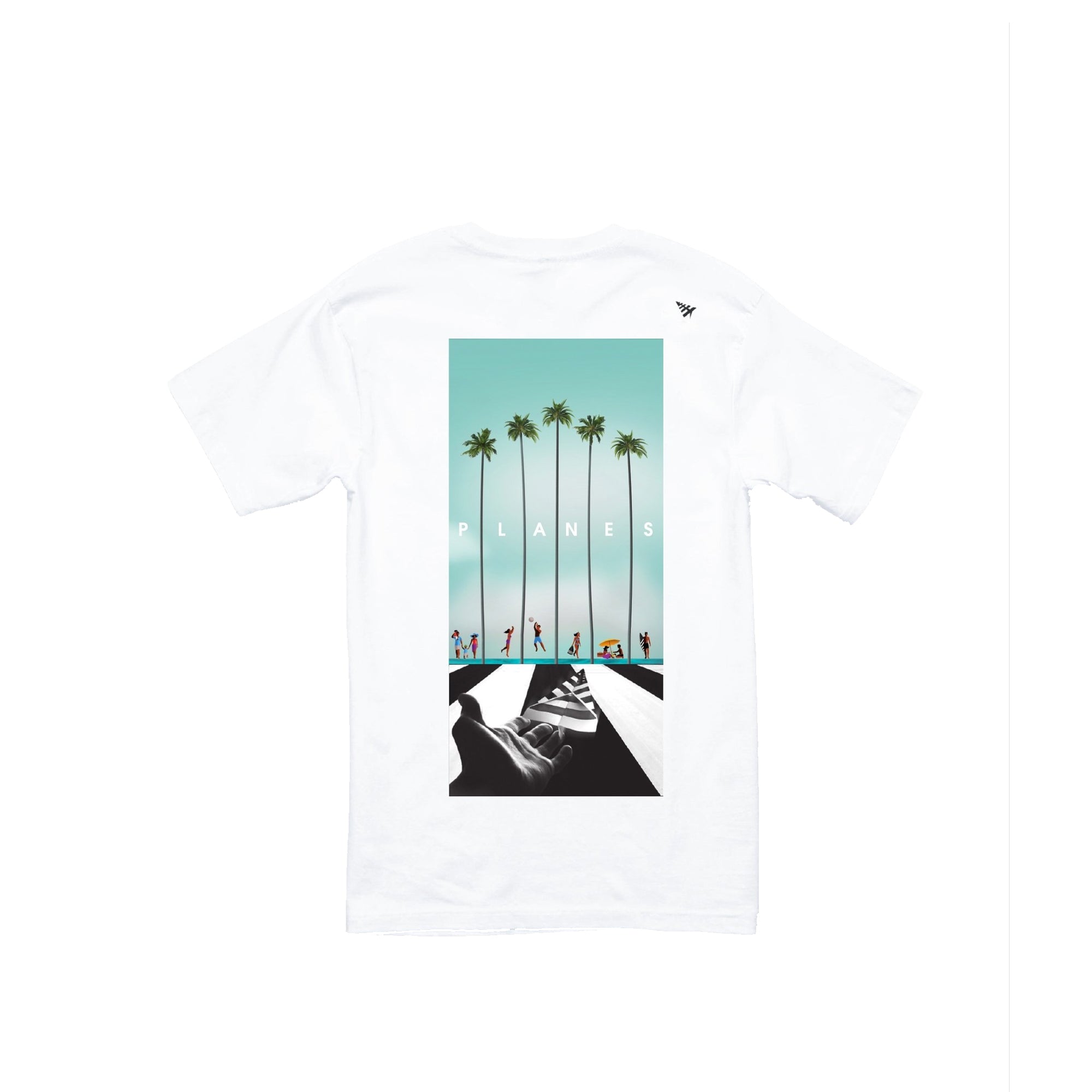 Paper Planes Mens Palm Beach Tee 'White'