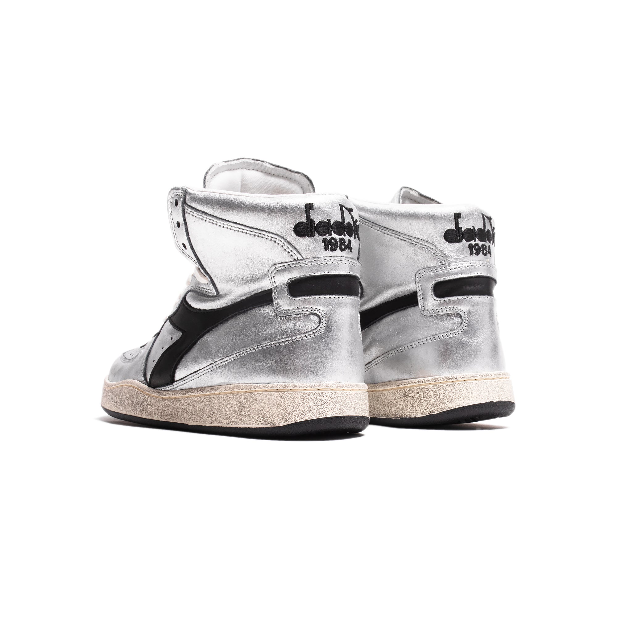 Diadora Women Mi Basket Silver Used Shoe