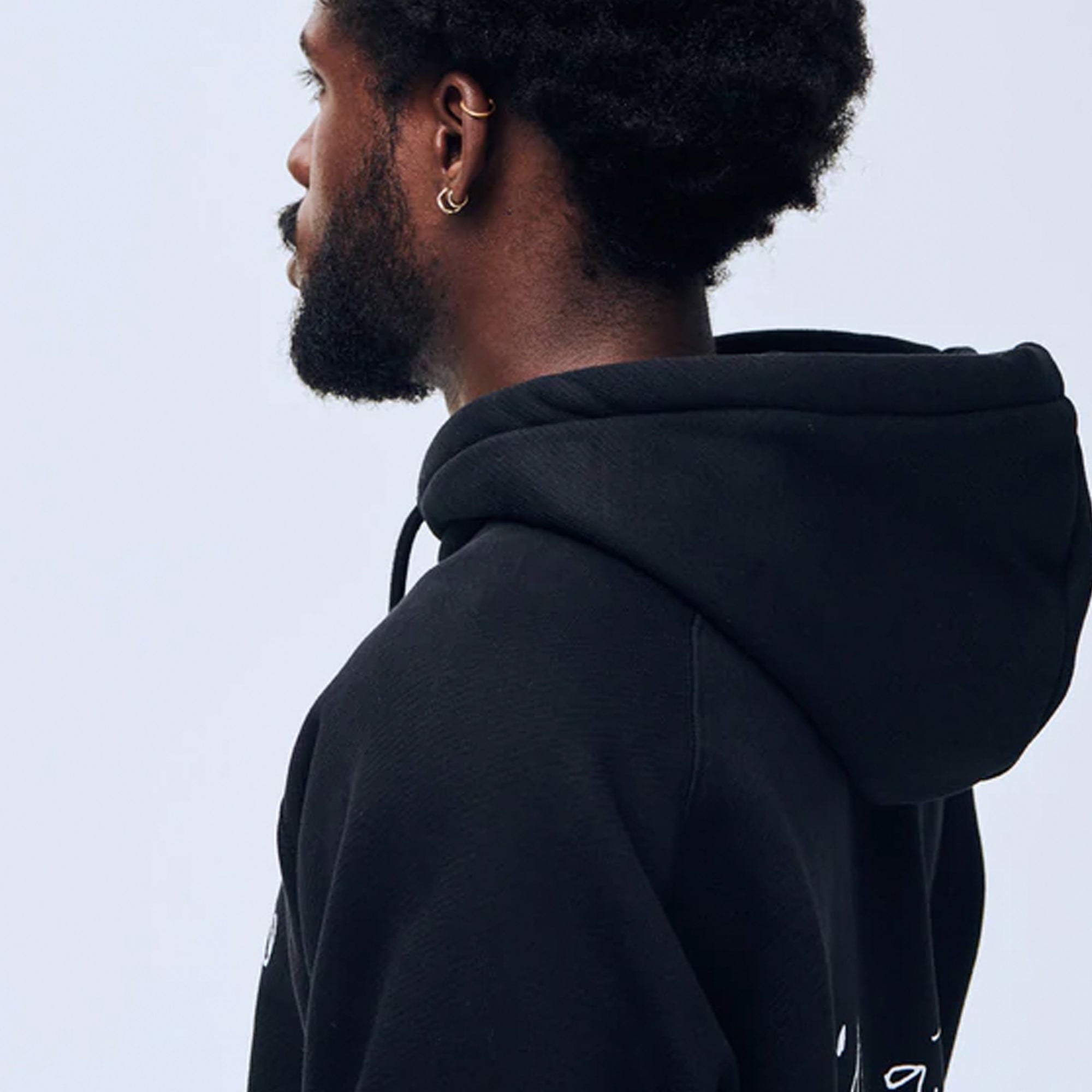 Soulland Mens Love and Tragedy Hoodie 'Black'