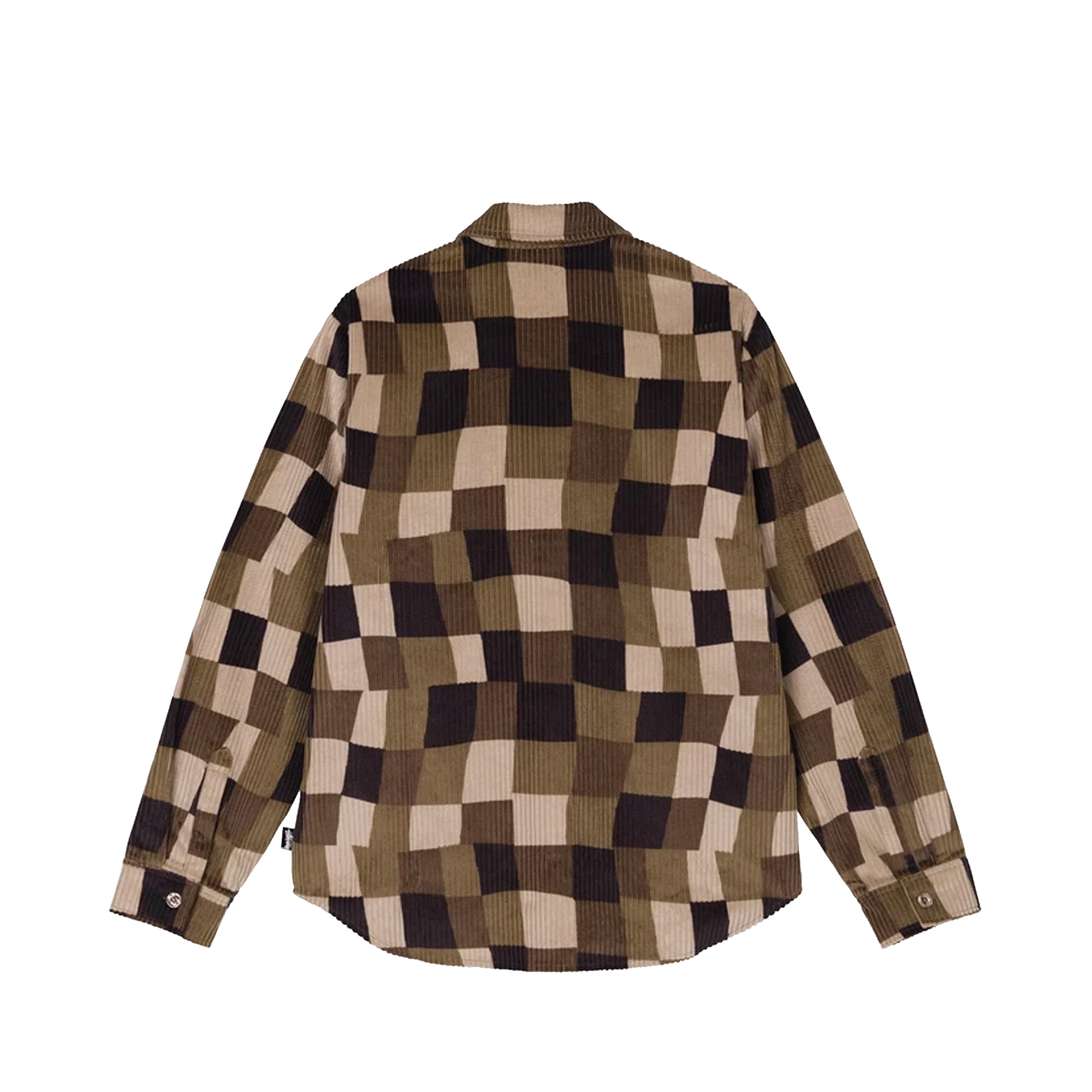 Stussy Men Wobbly Check LS Shirt 'Brown'