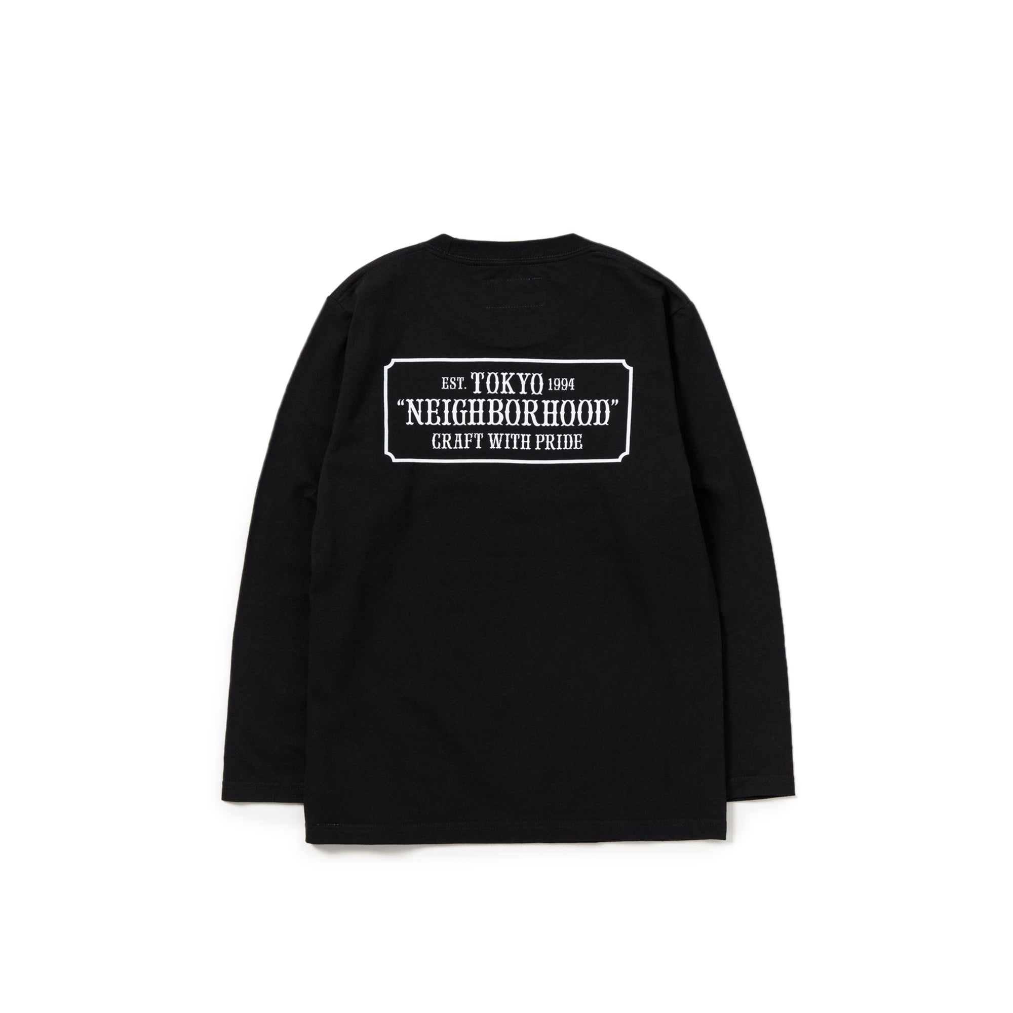 Neighborhood Mens Bar & Shield / C-Tee LS 'Black'