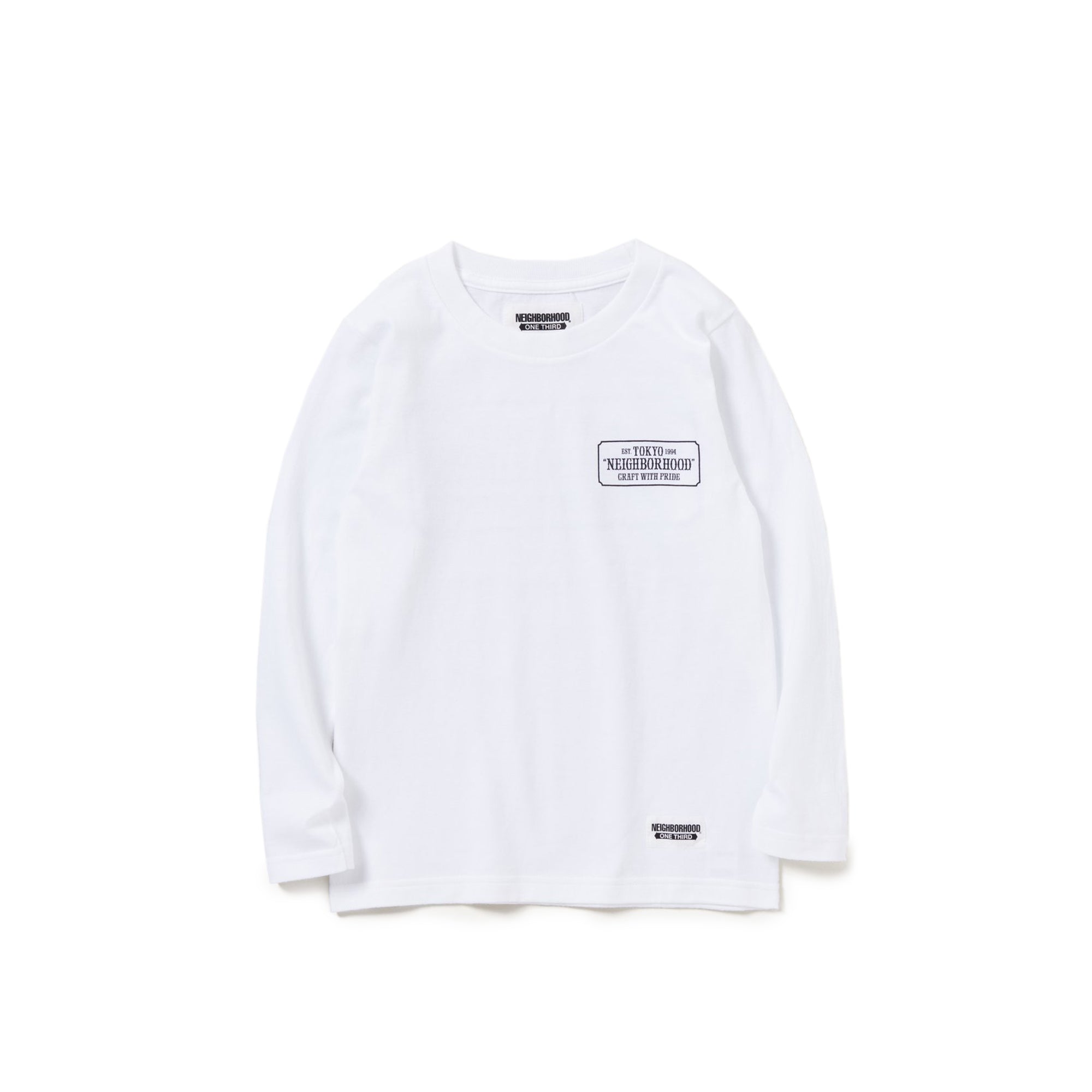 Neighborhood Mens Bar & Shield / C-Tee LS 'White'