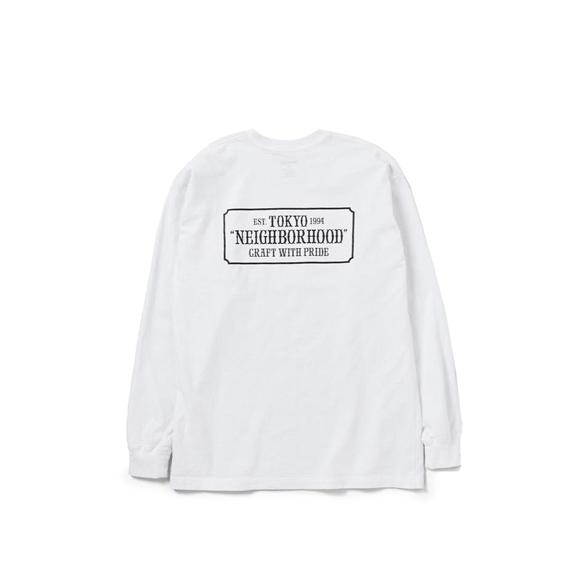 Neighborhood Mens Bar & Shield / C-Tee LS 'White'