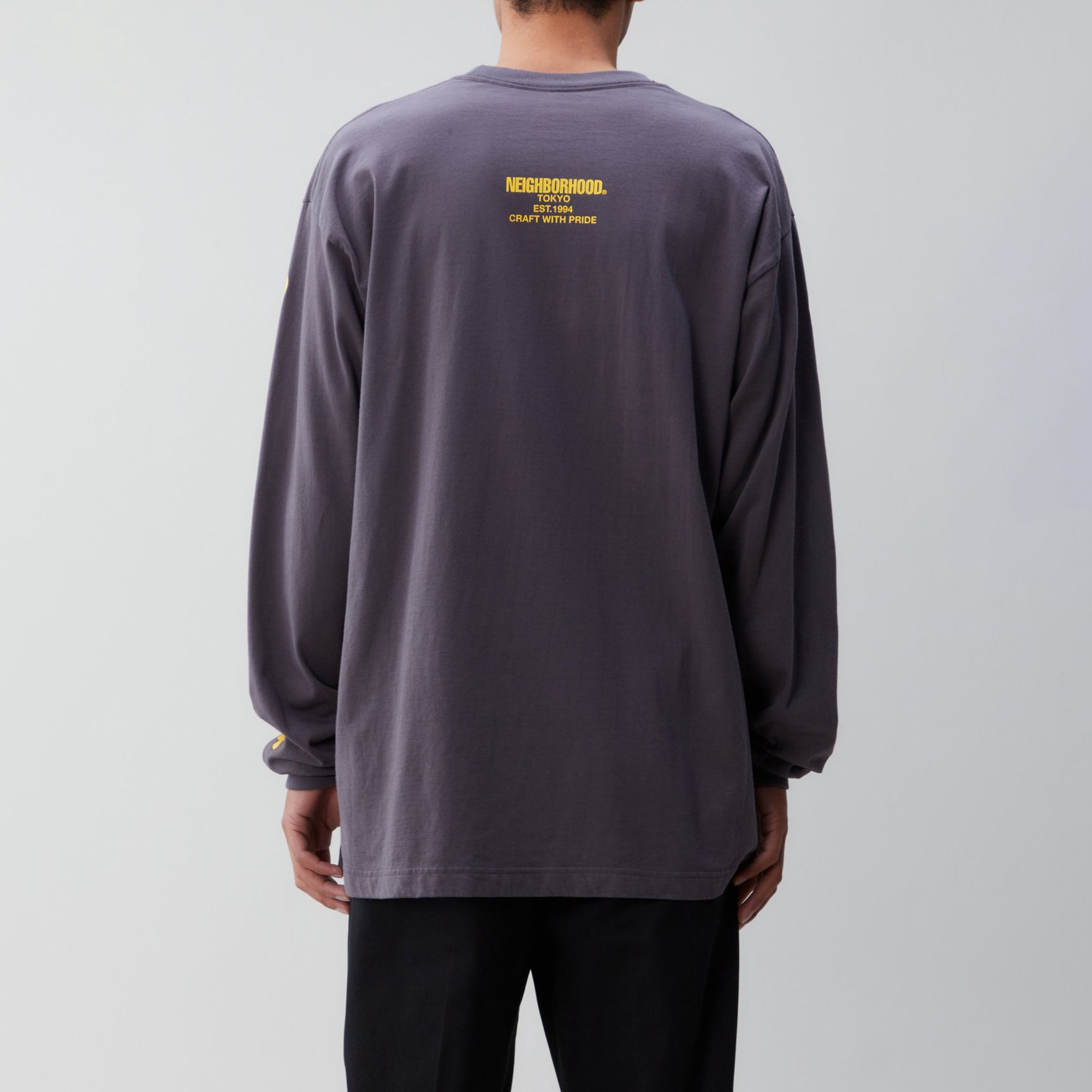 Neighborhood Mens Bones / C-Tee LS 'Gray'