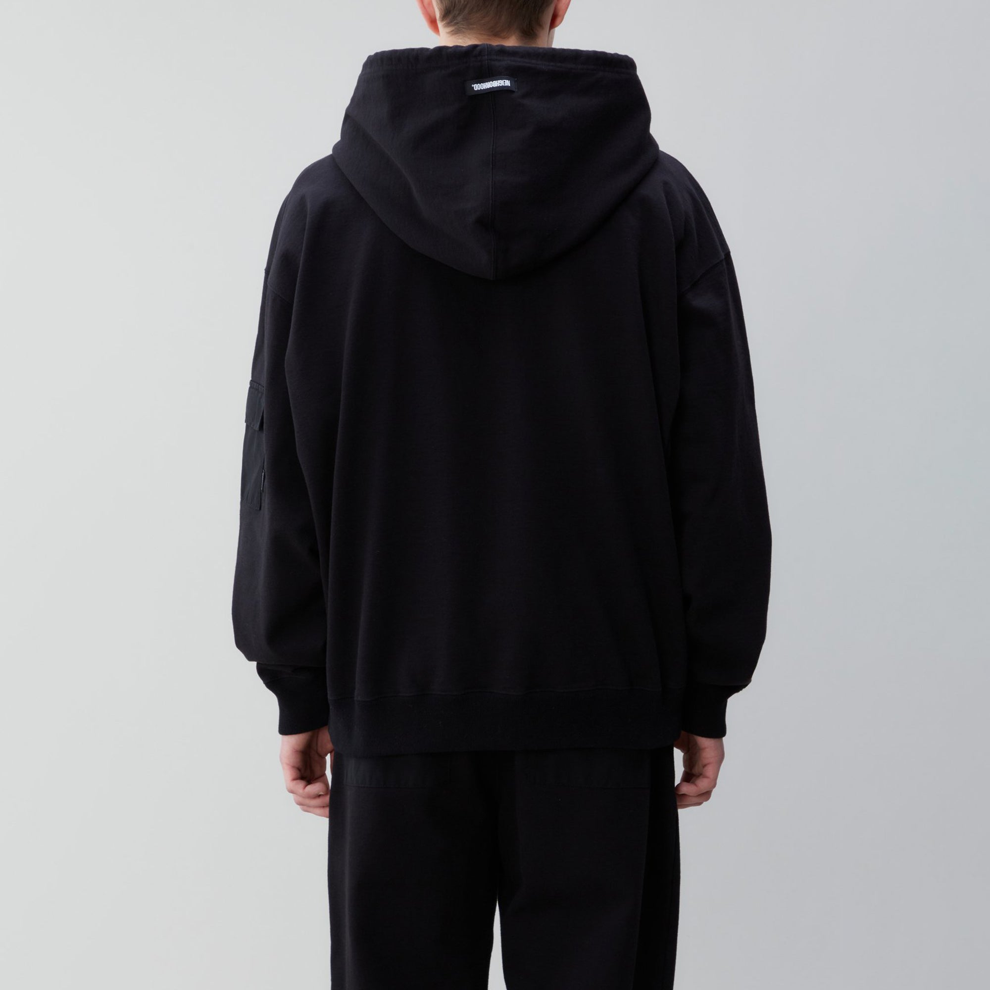 Neighborhood Mens Solid /C-Hooded LS Hoodie 'Black'