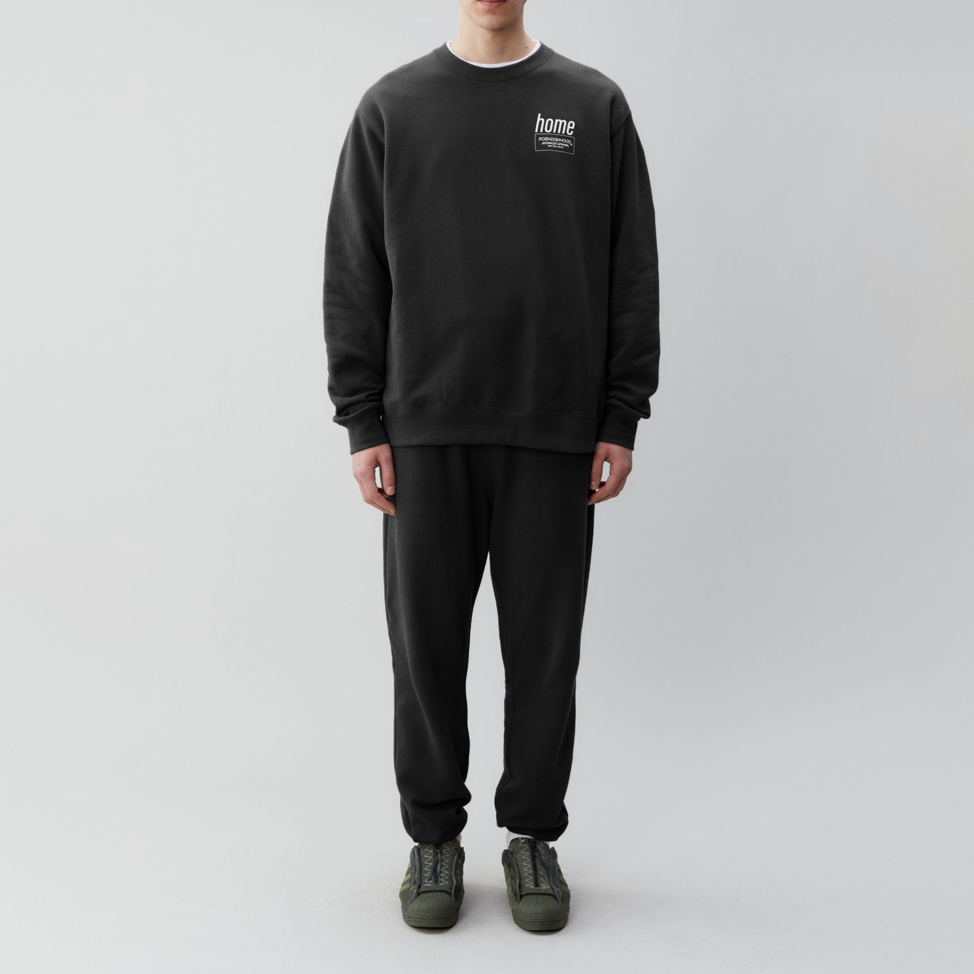 Neighborhood Mens Home / C-Set Up Sweatshirt and Sweatpants 'Black'