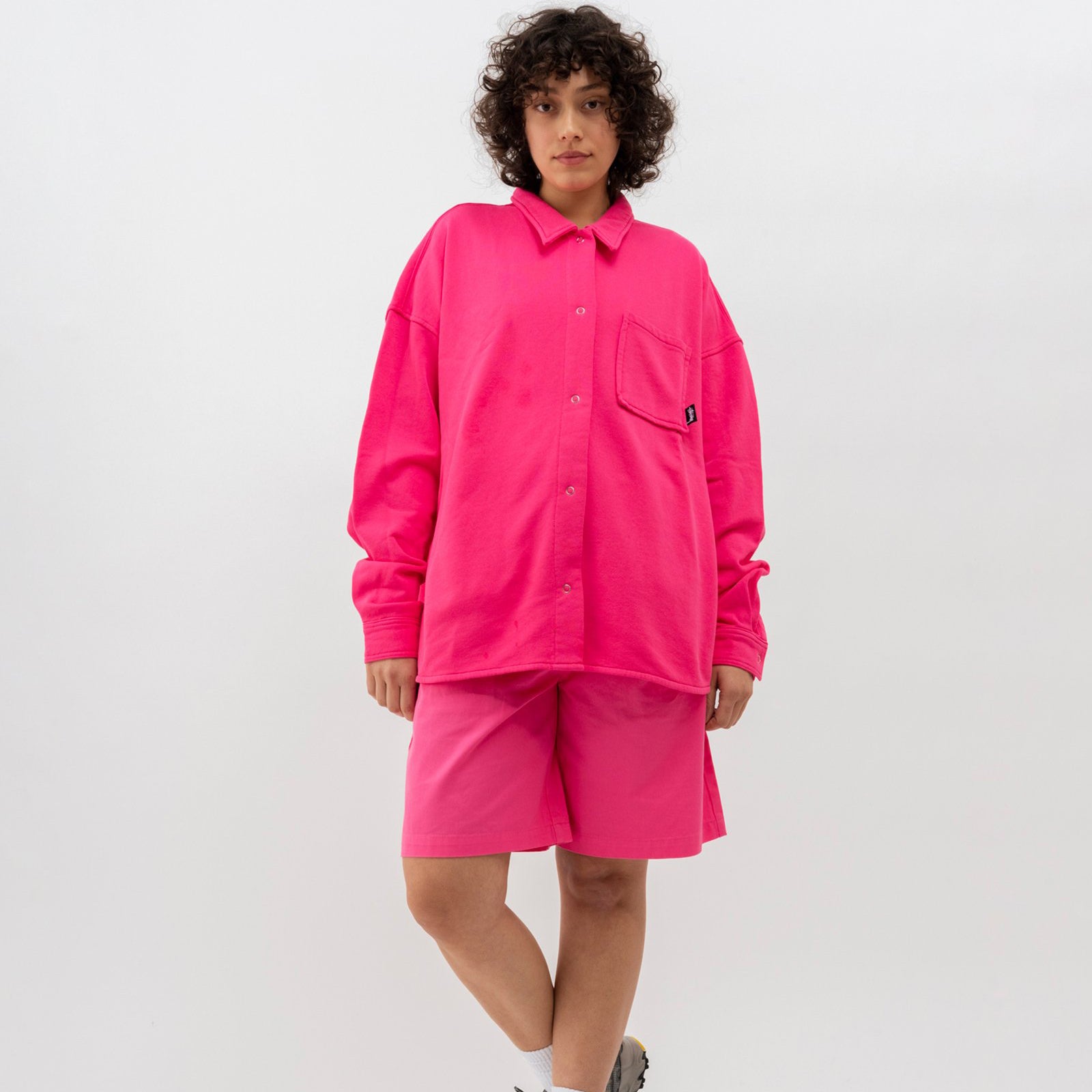 Stussy Womens Huron Shirt 'Hot Pink'