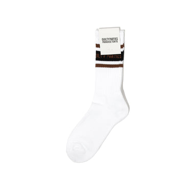 Wacko Maria Skater Socks Type 2 'Wht/Brown'