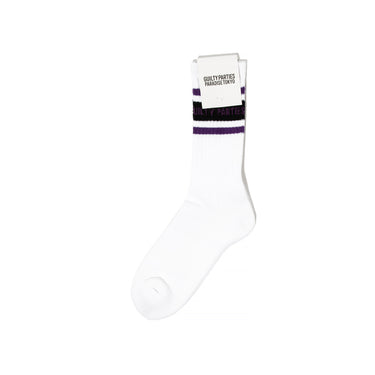 Wacko Maria Skater Socks Type 2 'Wht/Purple'