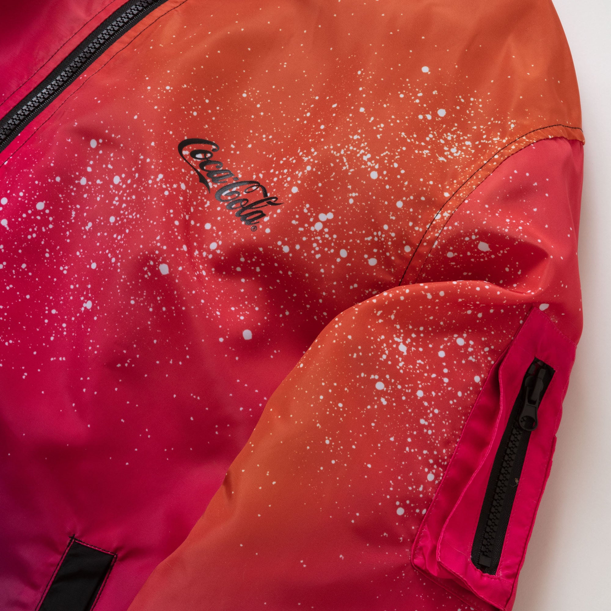 Staple x Coca Cola Mens Starlight Bomber Jacket 'Fuschia'