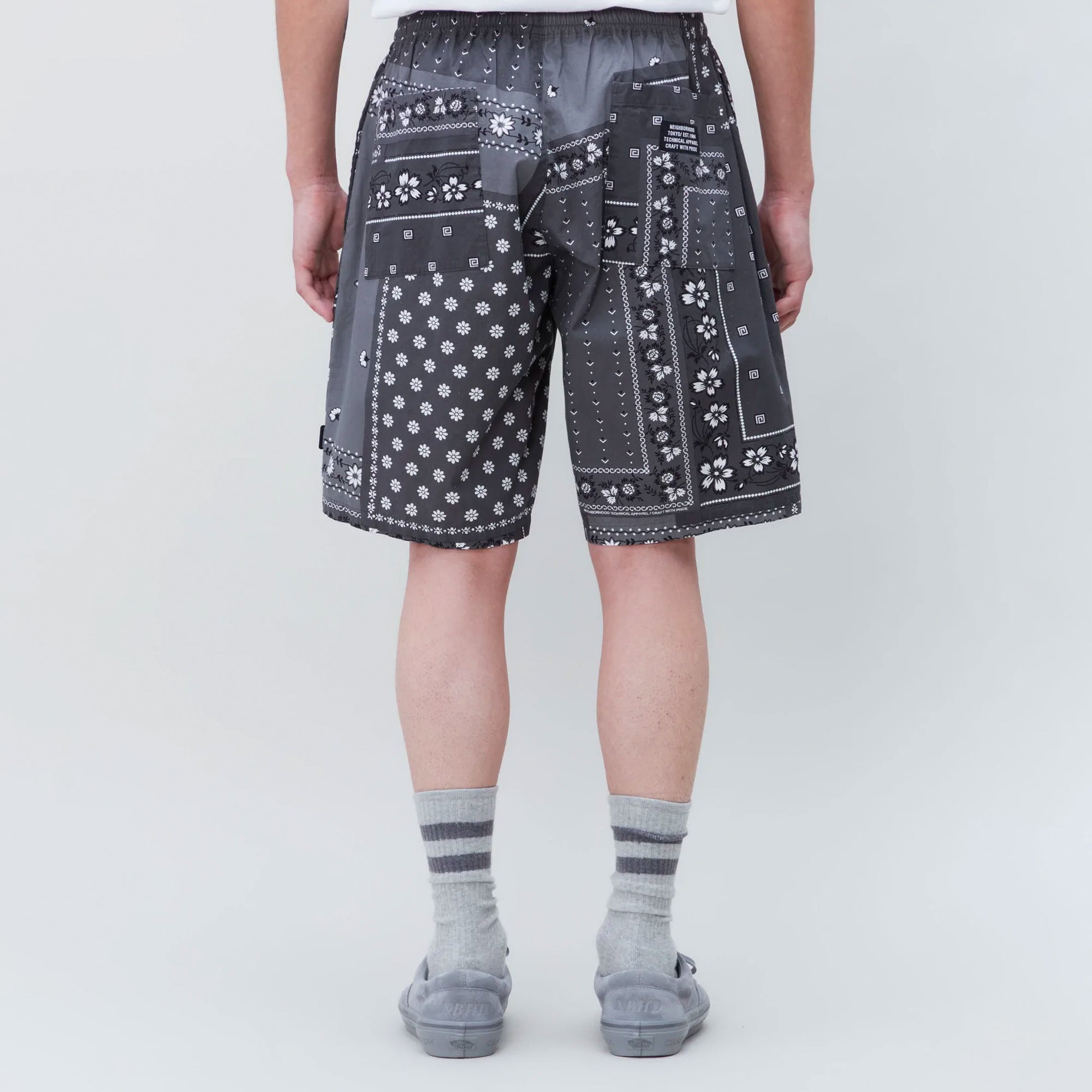 Neighborhood Mens Bandana Chopped Shorts