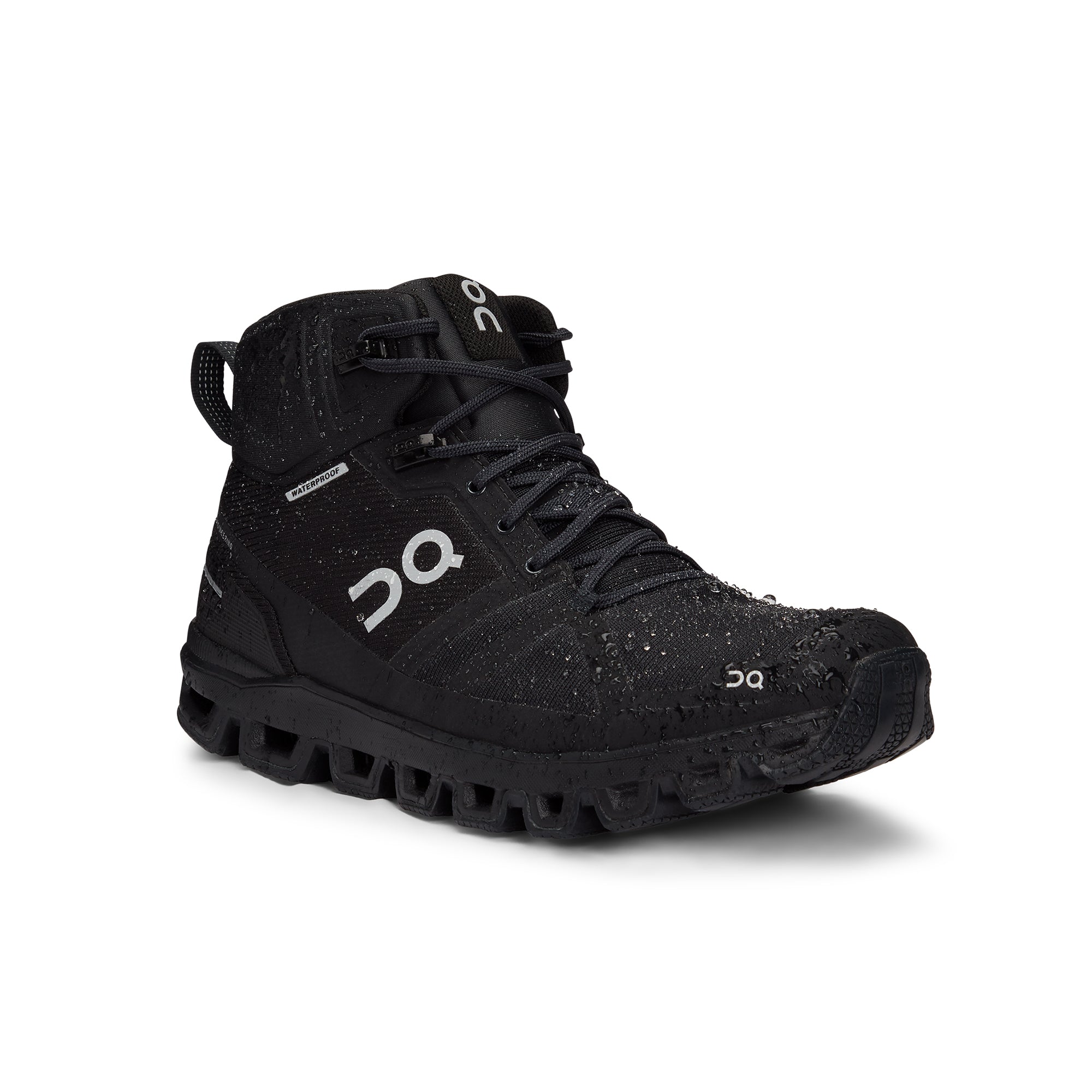 On Womens Cloudrock Waterproof Shoes 'All Black'