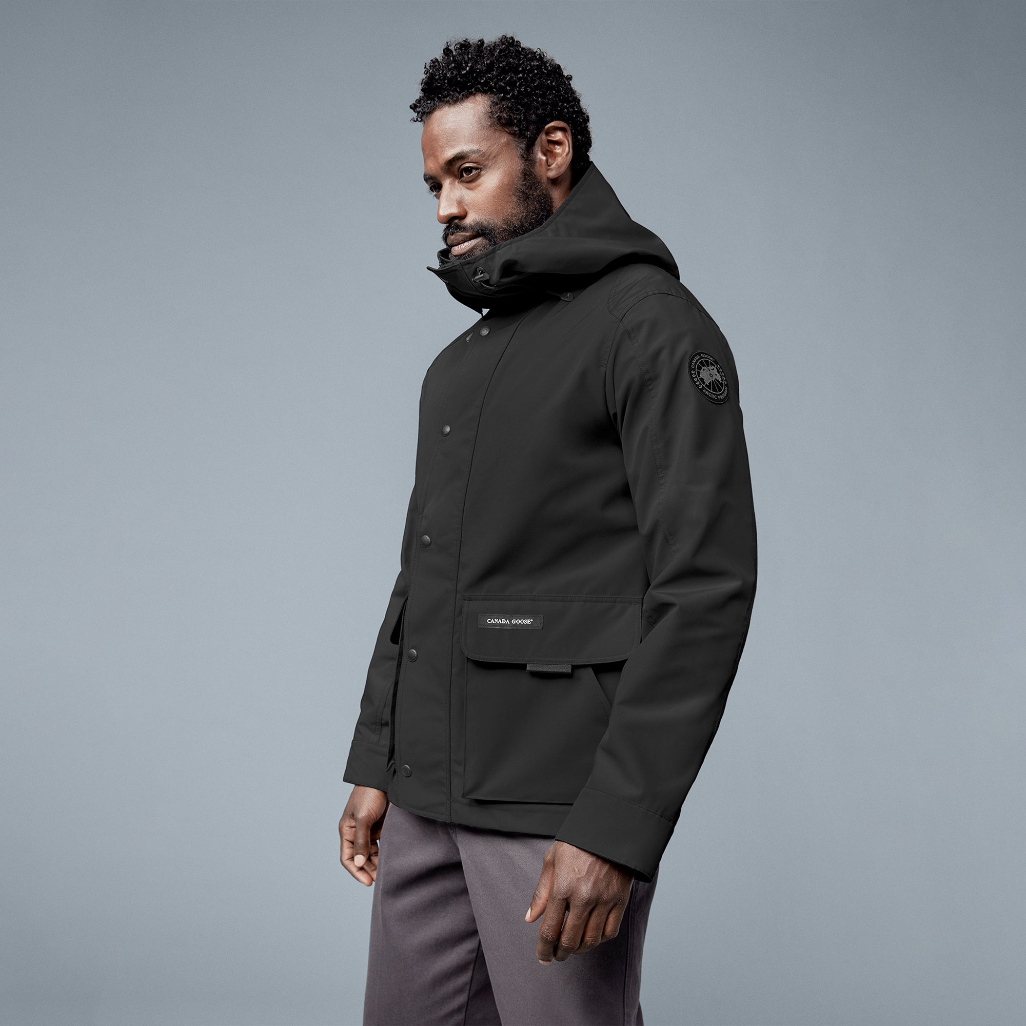 Canada Goose Mens Lockeport Jacket 'Black Disc'