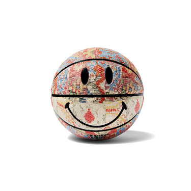 Chinatown Market Smiley Patchwork Rug Basketball 'Multi'