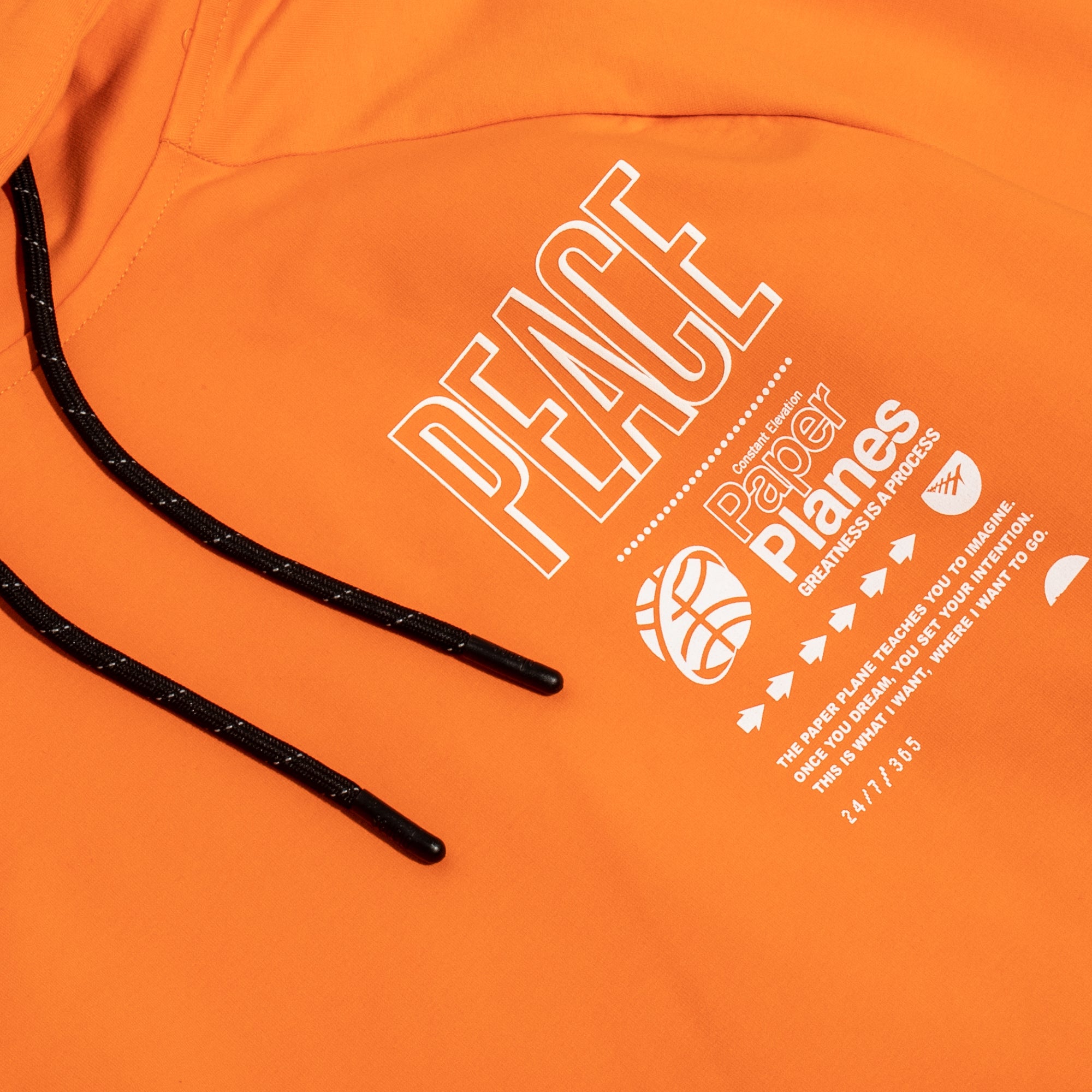 Paper Planes Mens World Peace Hoodie 'Orange Tiger''