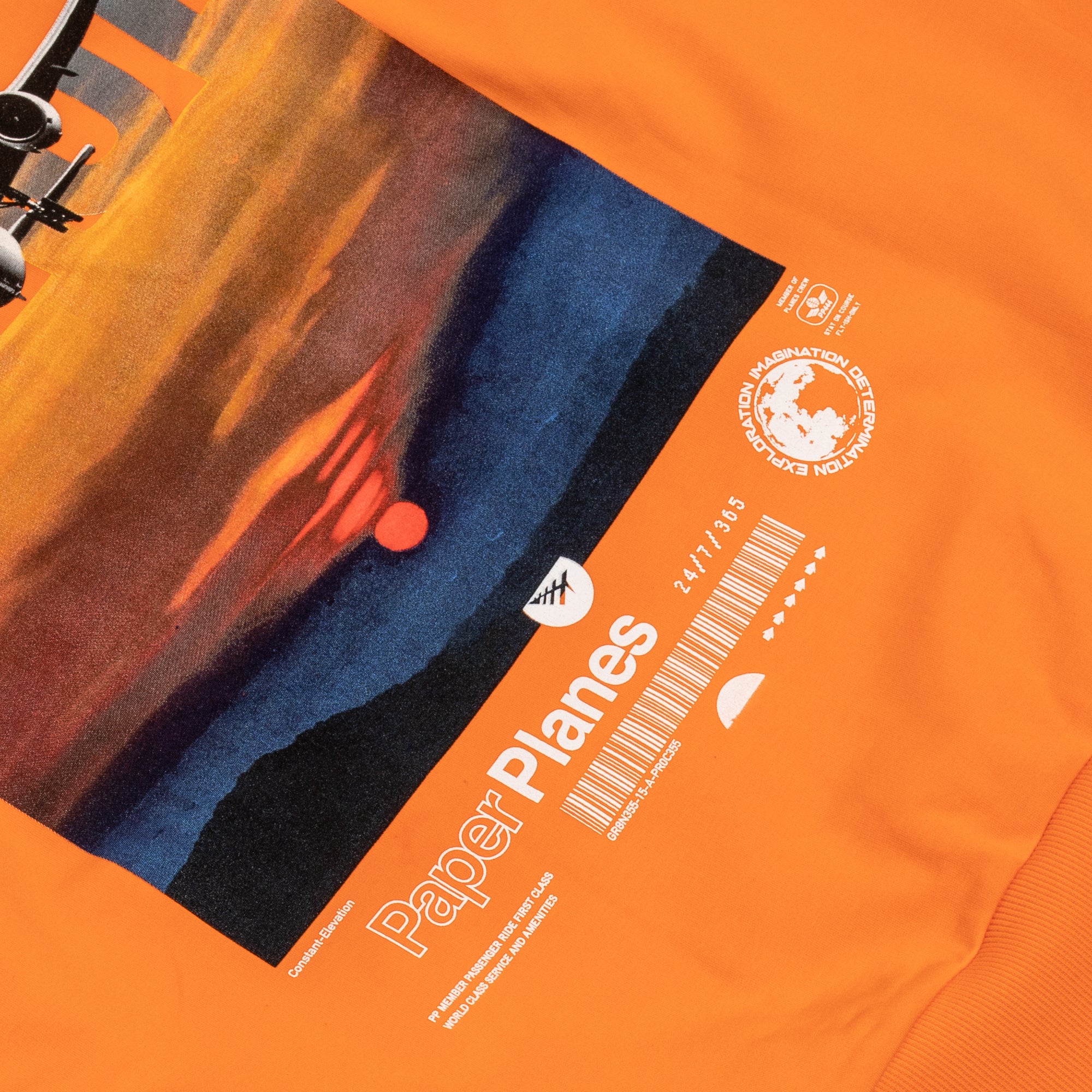 Paper Planes Mens World Peace Hoodie 'Orange Tiger''