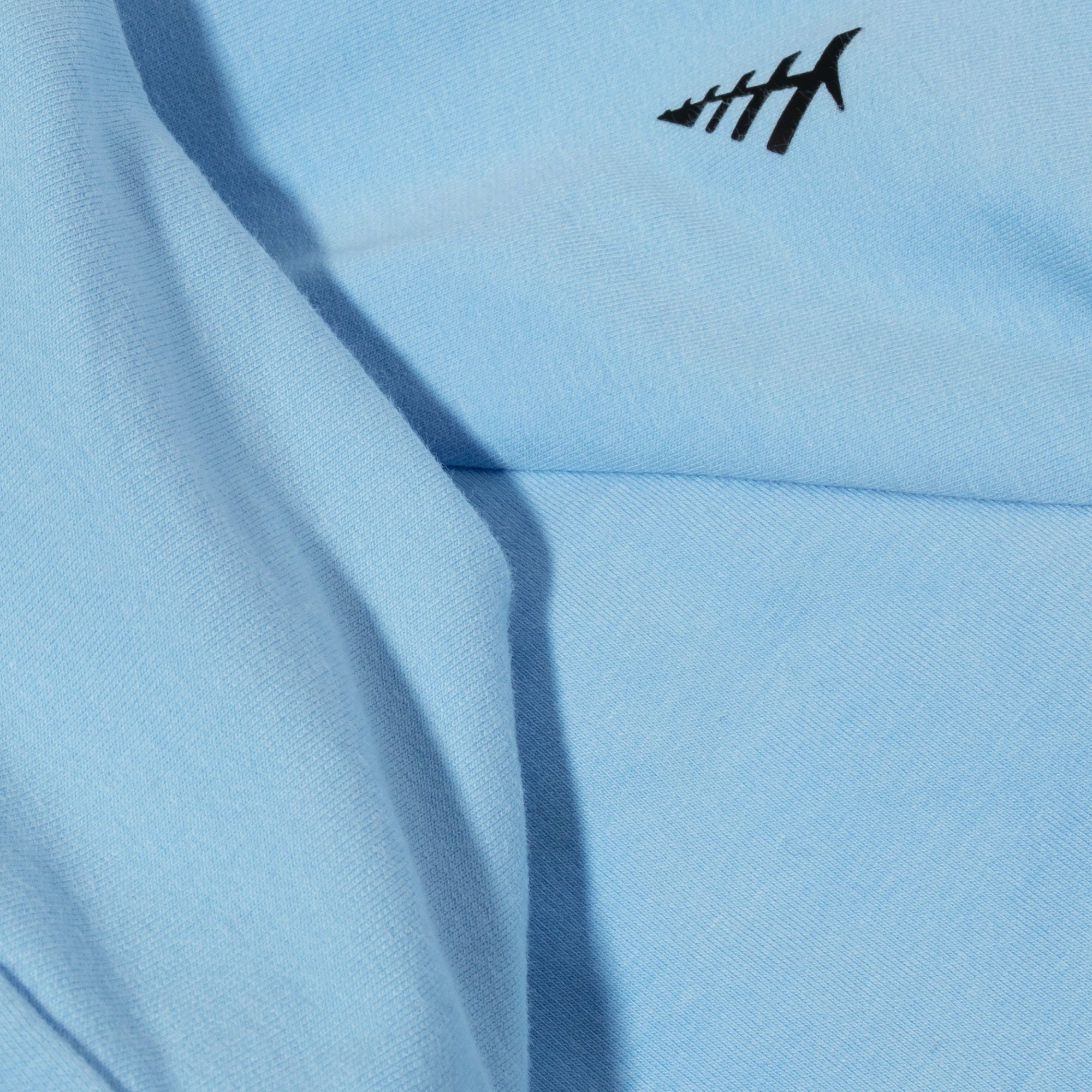 Paper Planes Mens Volume 2 Fleece Zip Hoodie 'Ice Blue'