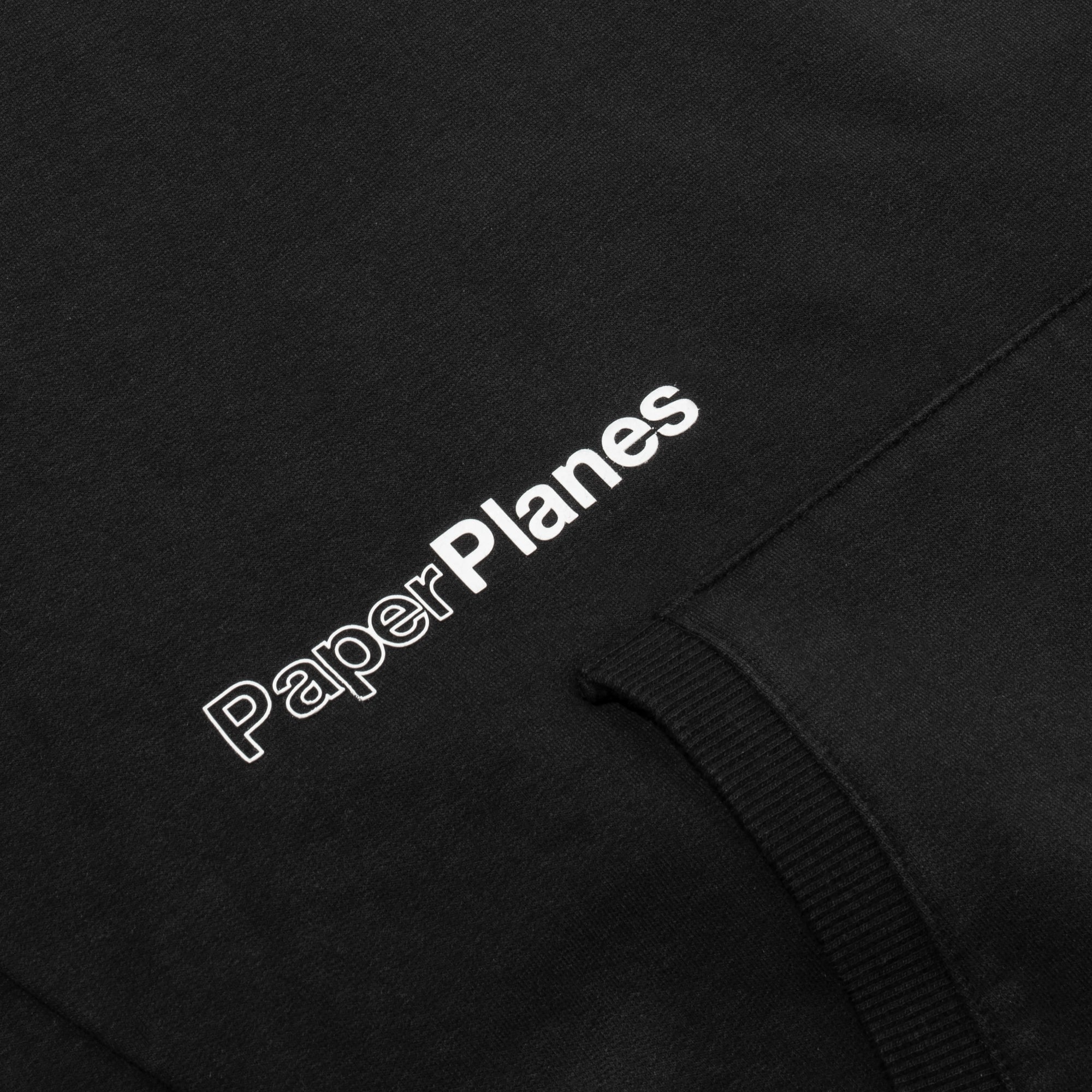 Paper Planes Mens Advanced Garment Dye Hoodie 'Black'