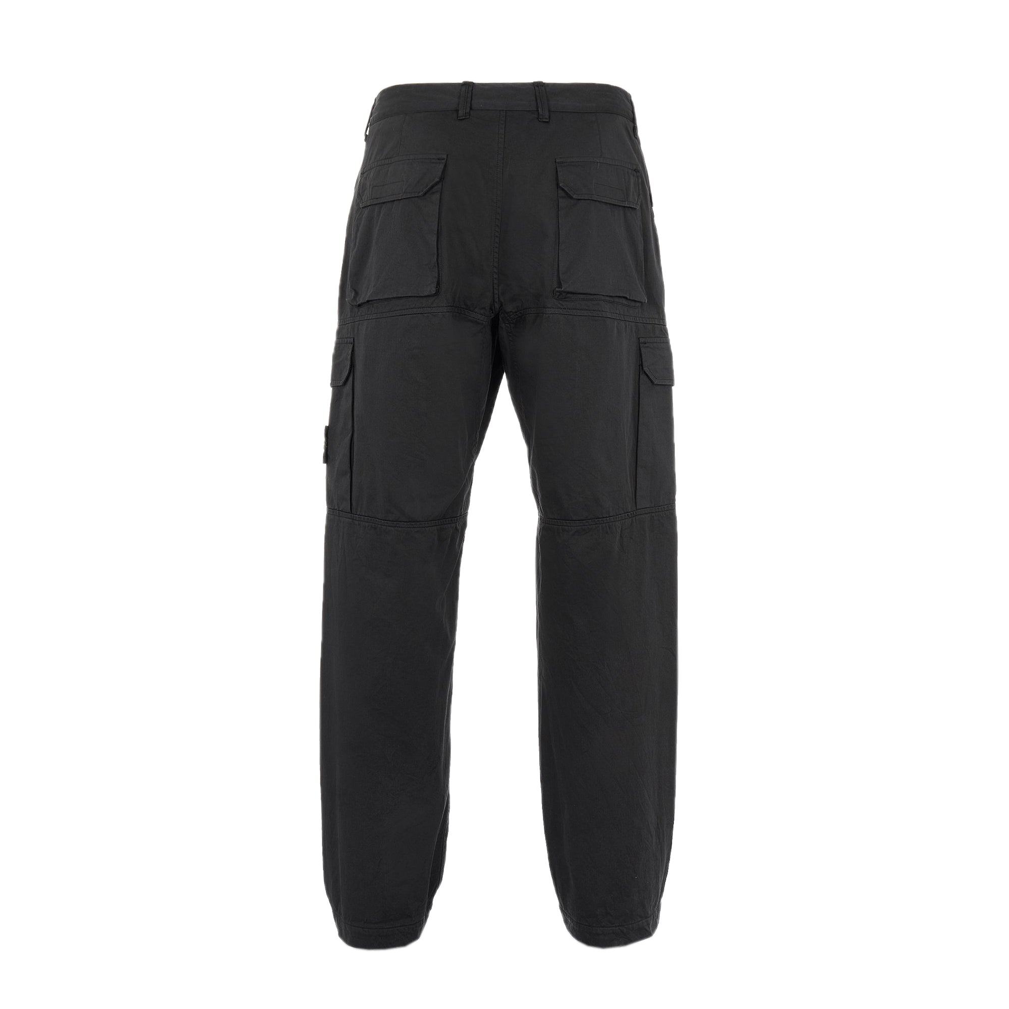 Stone Island Mens Stretch Cotton Pants Black