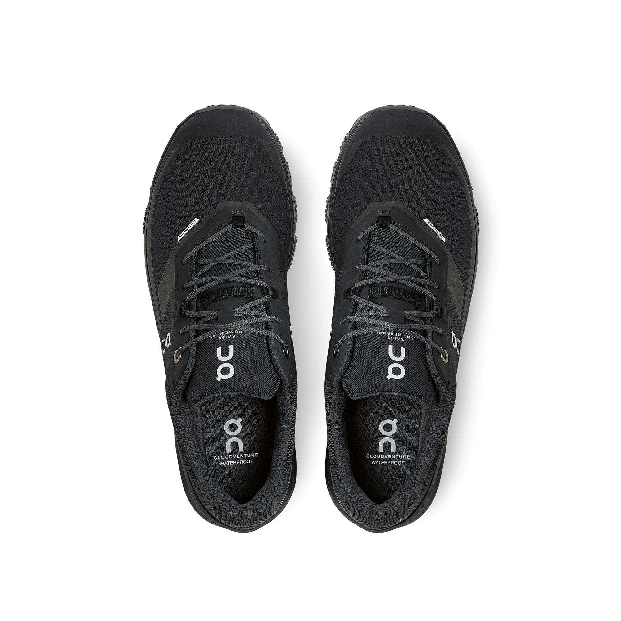 On Mens Cloudventure Waterproof Shoes 'Black'