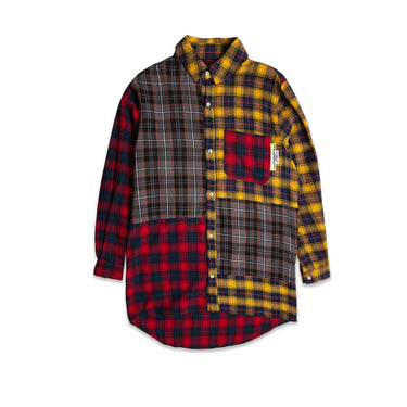 Perks And Mini Mens Arial Canopy Checked Panel Shirt