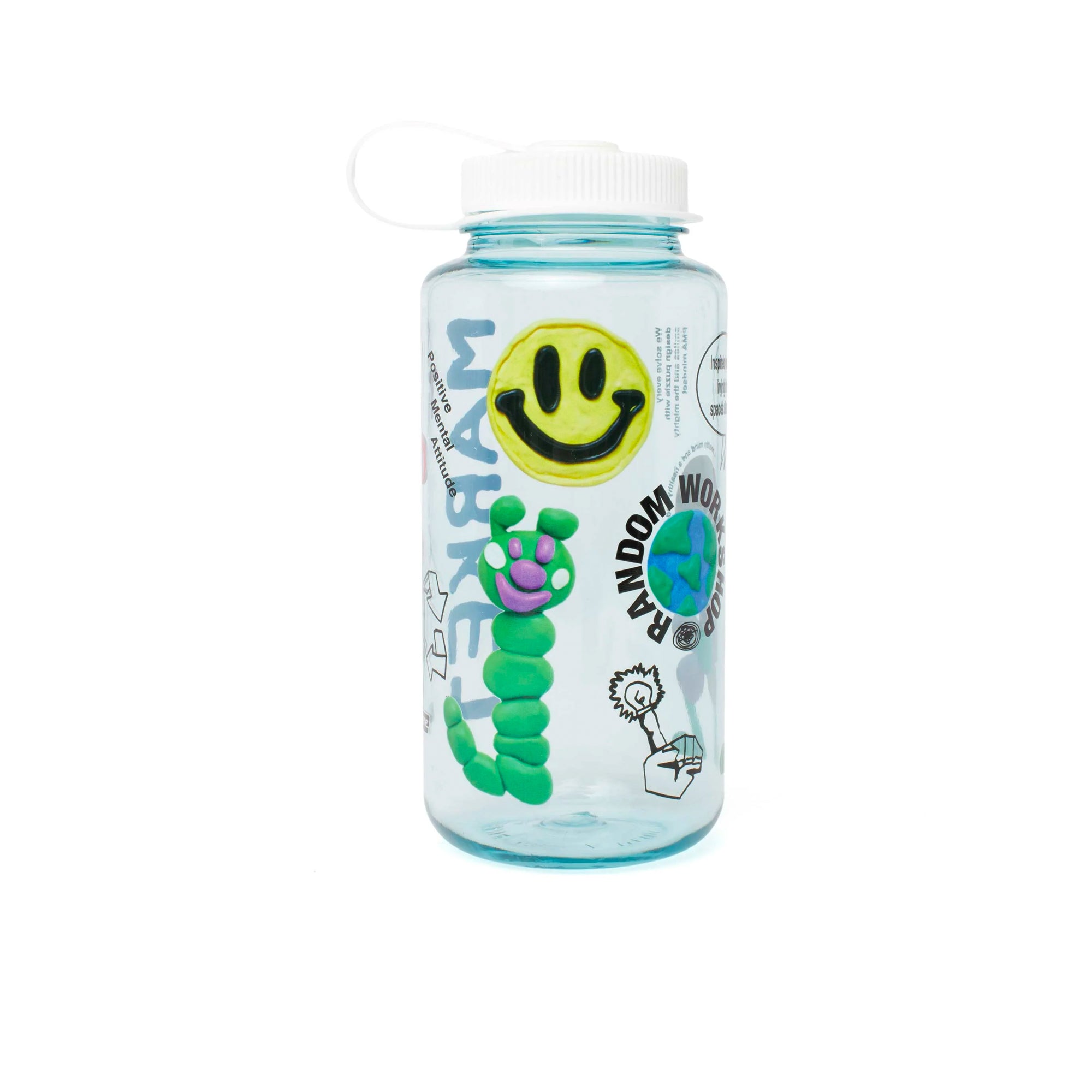 MARKET Smiley Collage Water Bottle