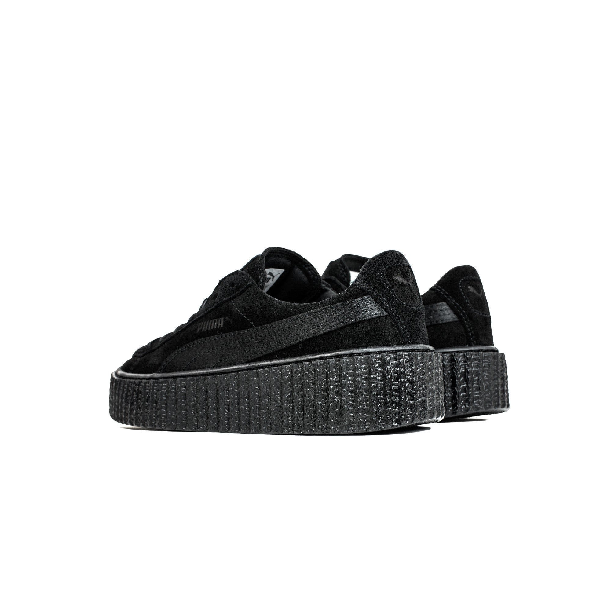 Puma by Rihanna Suede Creepers "FENTY" Satin - Black