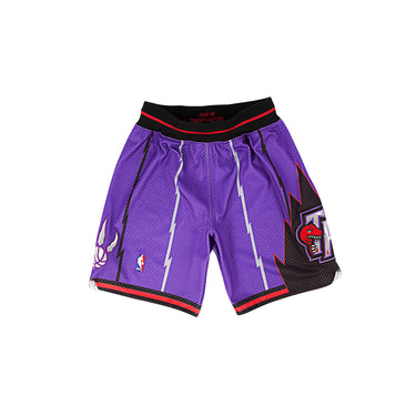 Mitchell & Ness Men's Toronto Raptors Authentic Basketball Shorts- Purple