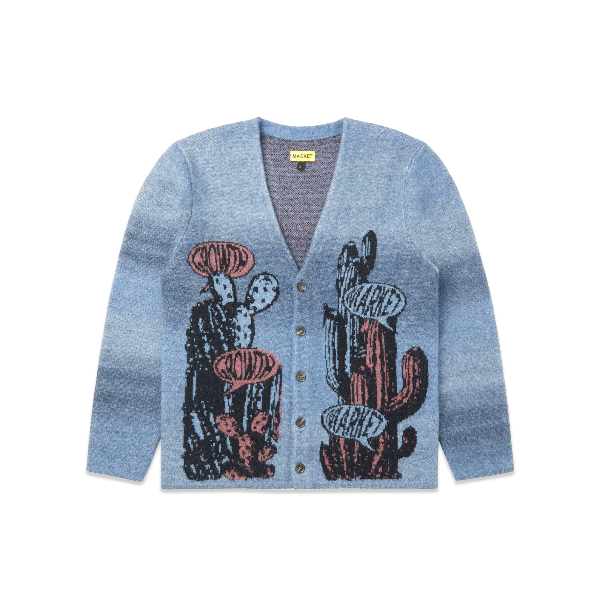 MARKET Mens Growth Jacquard Cardigan