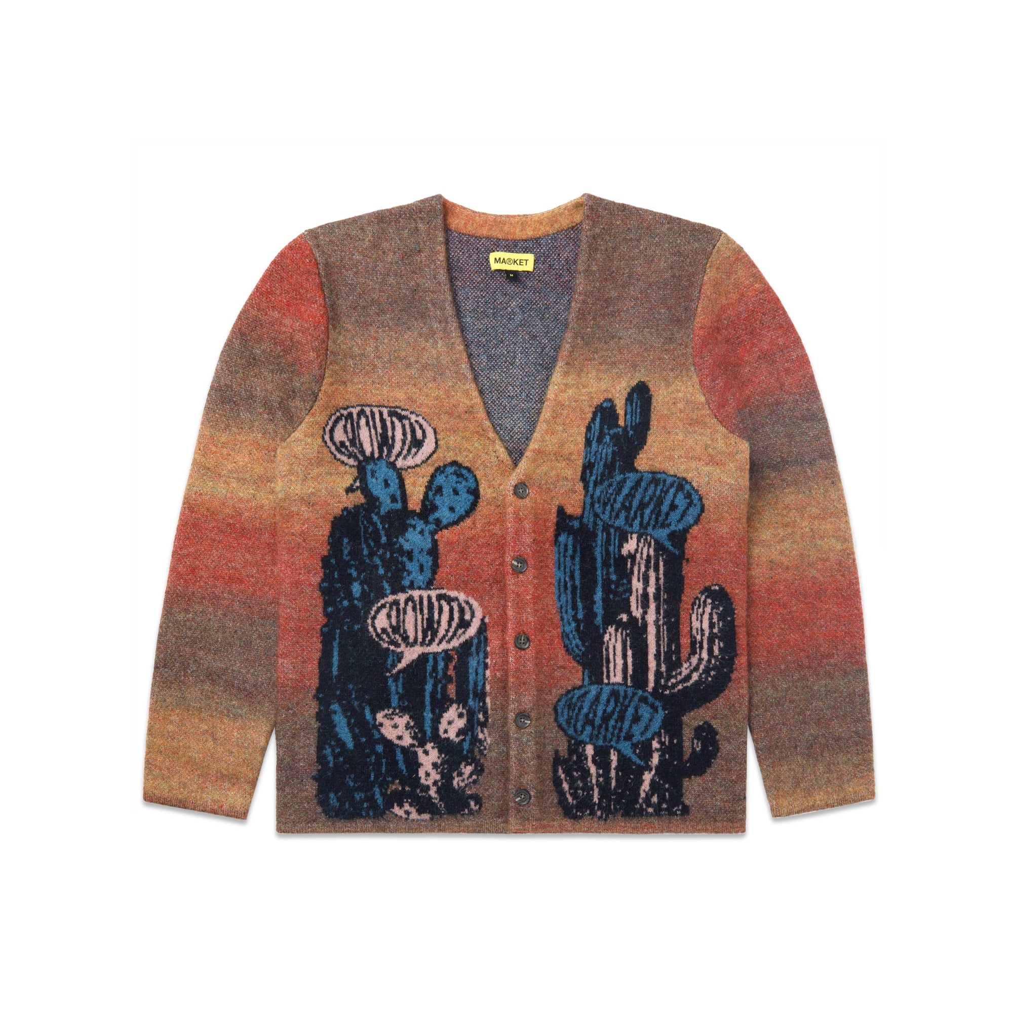 MARKET Mens Growth Jacquard Cardigan