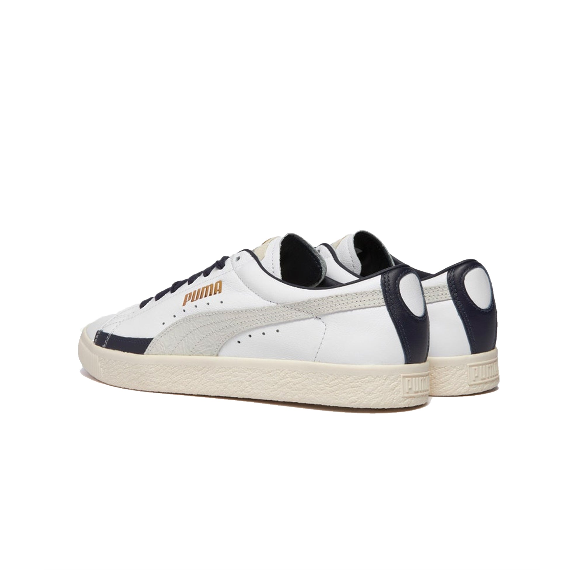 Puma Mens Basket VTG RDL LB Shoes 'Puma White/Puma New Navy'