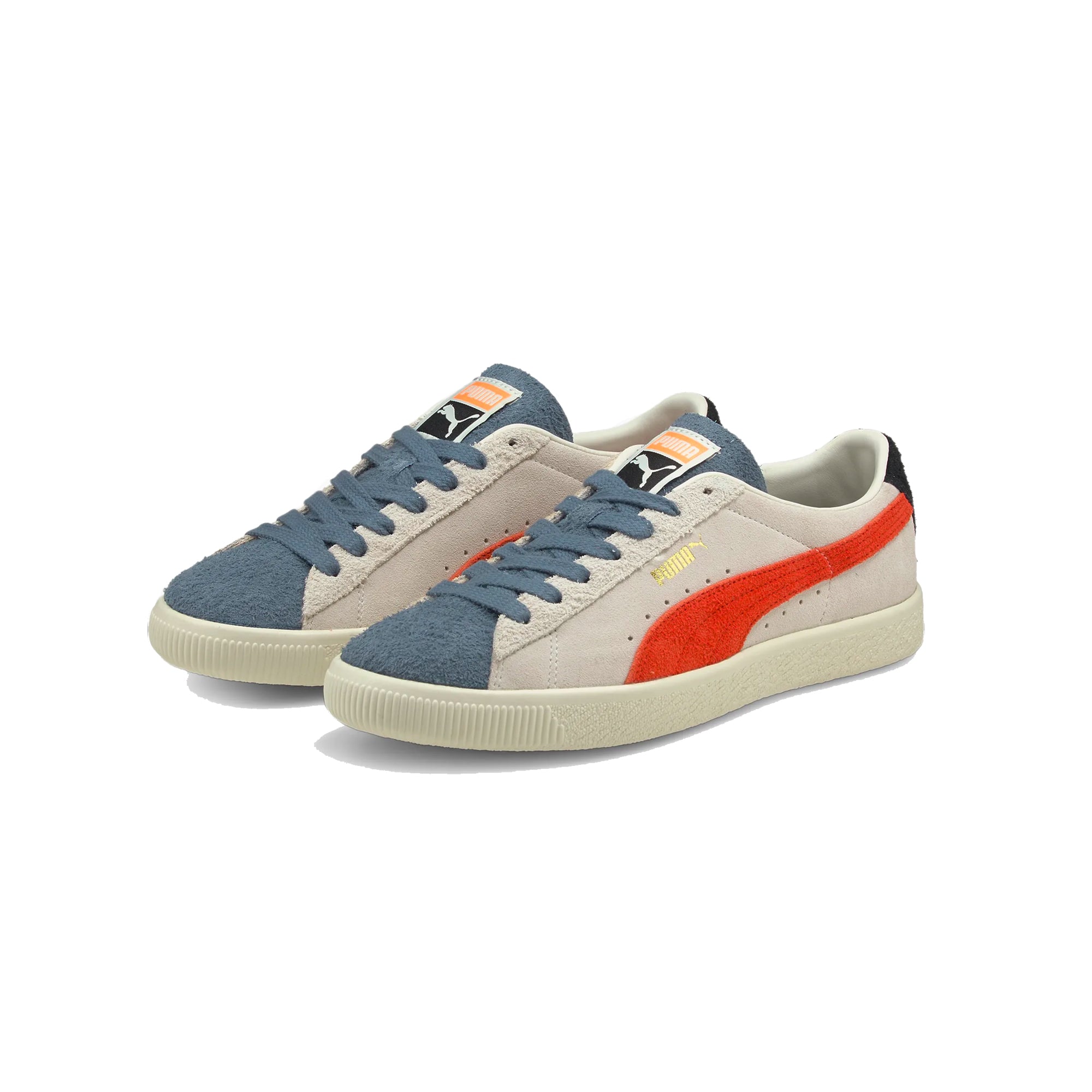 Puma Mens Suede VTG WTFormstripe Shoes 'Whisper White-Peyote-China Blue'