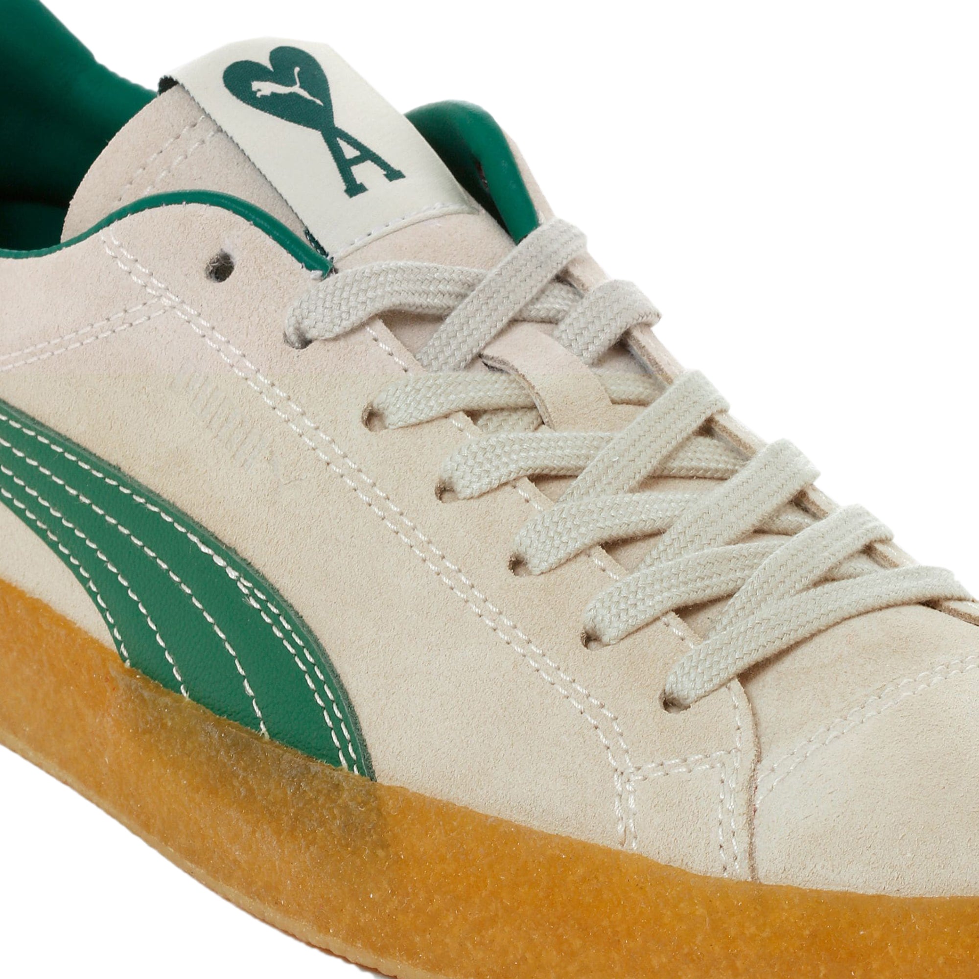 Puma Mens Suede Crepe Ami Shoes 'Pristine'