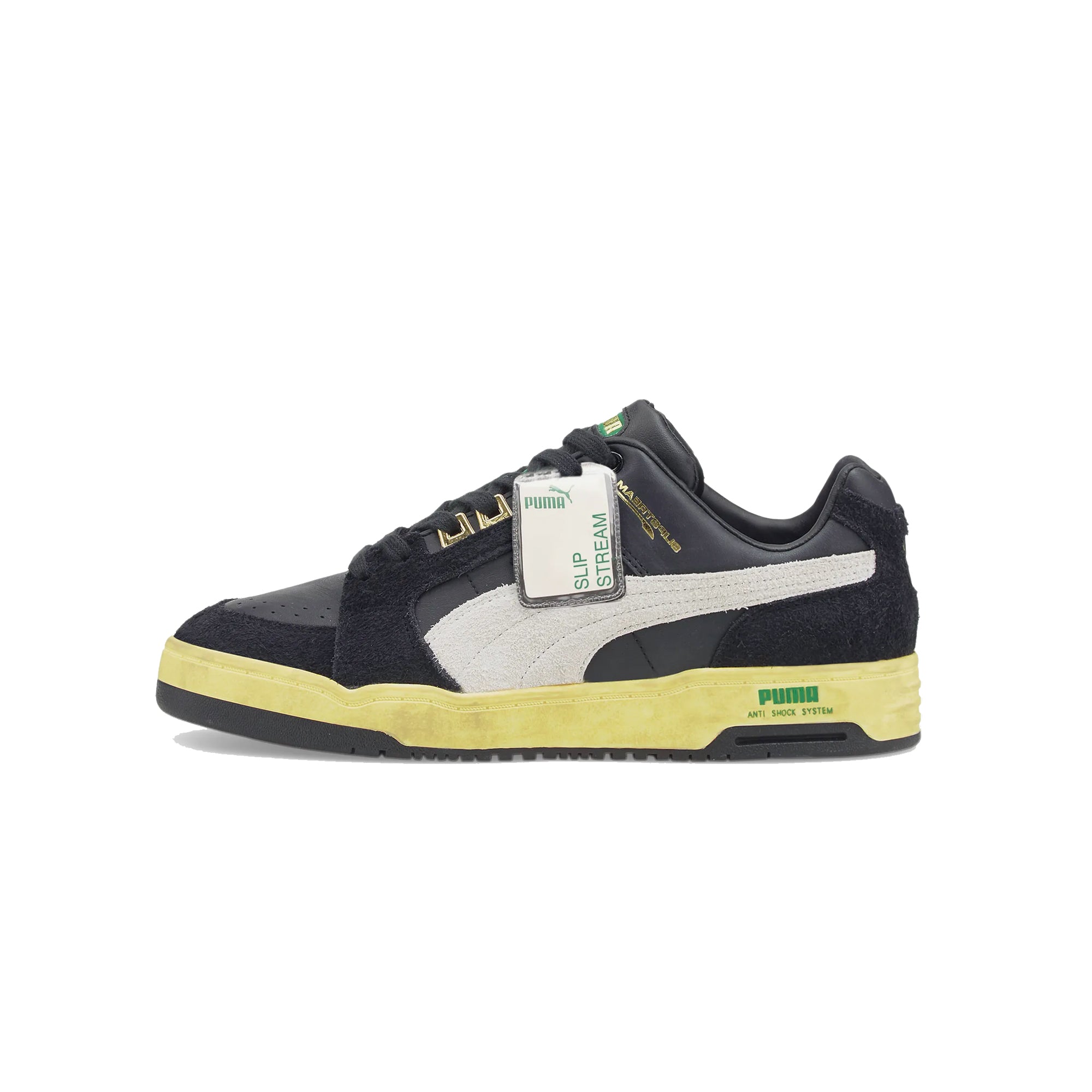 Puma Mens Slipstream Lo The NeverWorn Shoes 'Puma Black/ Whisper White'