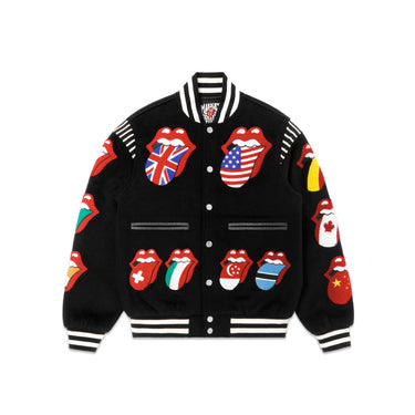 Market x Rolling Stones Mens World Flag Varsity Jacket