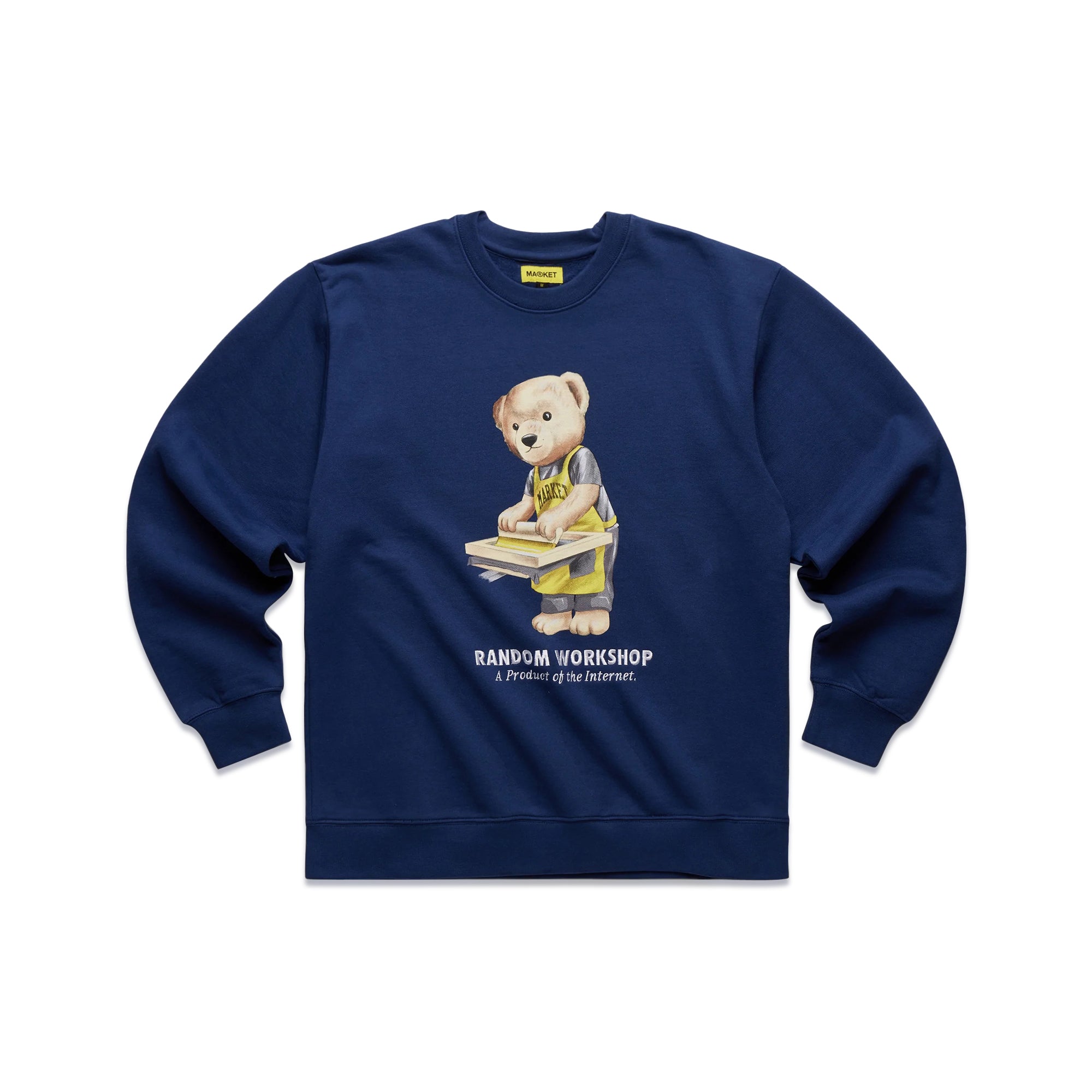 MARKET Mens Random Workshop Bear Crewneck