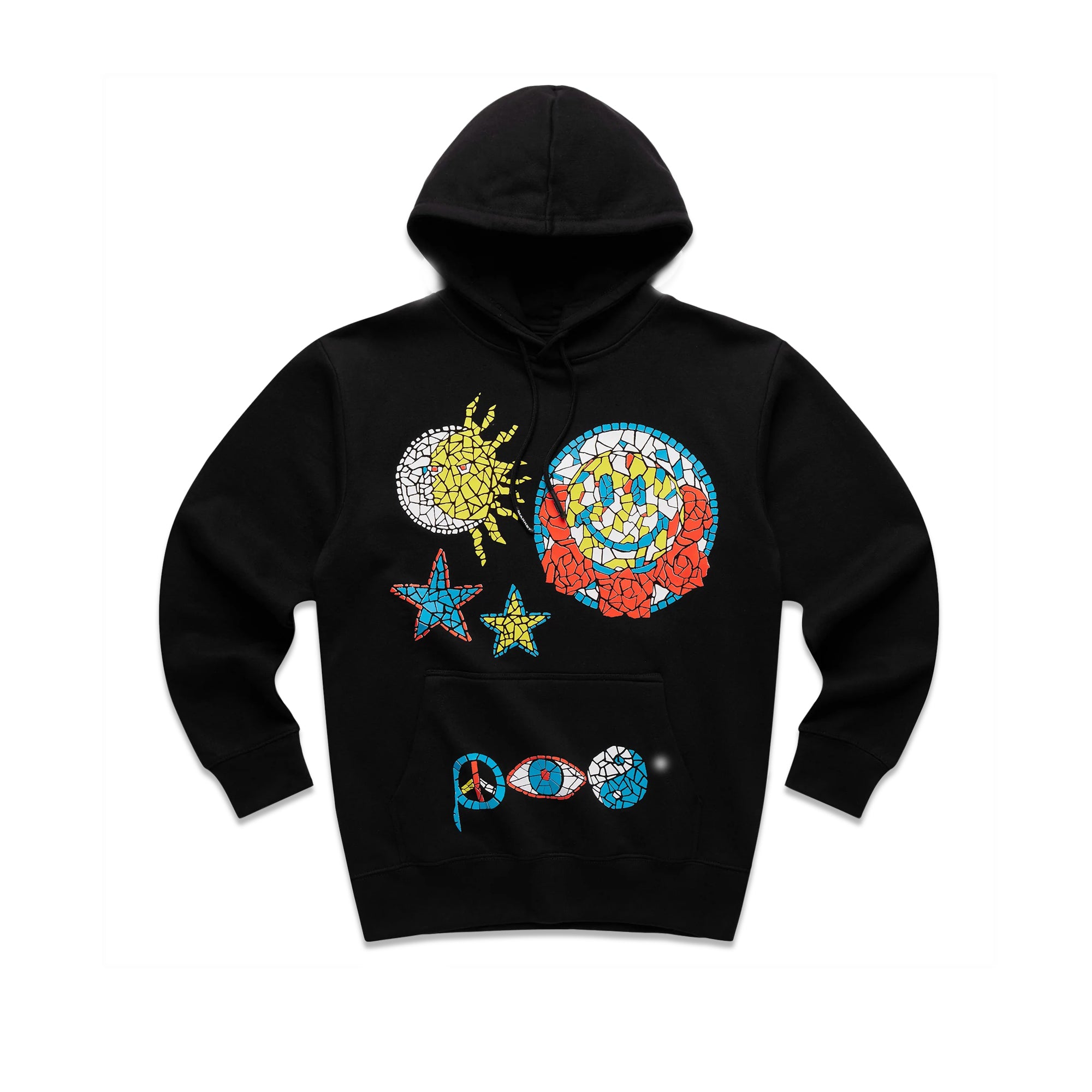 MARKET Mens Smiley Mosaic Hoodie