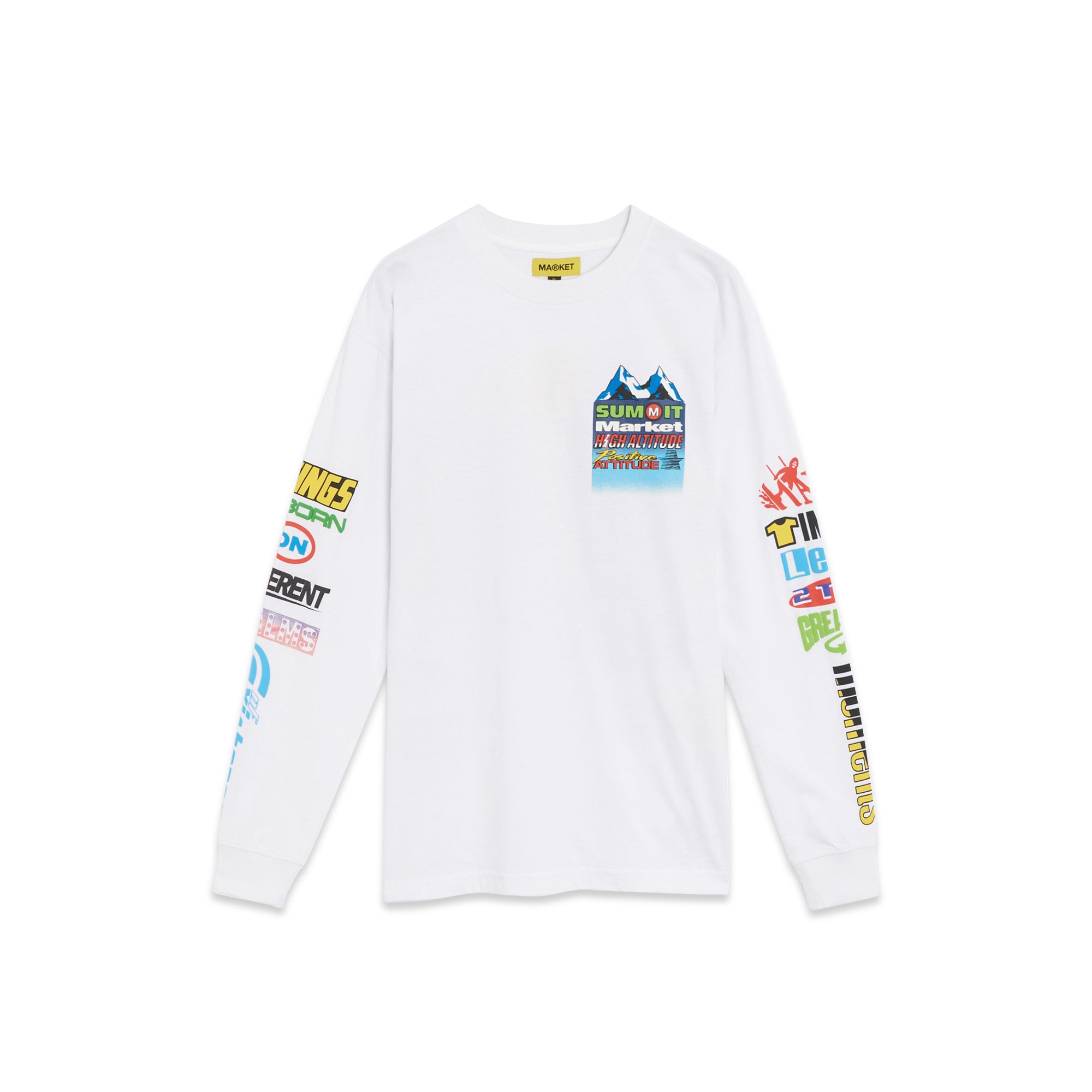 Market Mens Slopes Up LS Tee