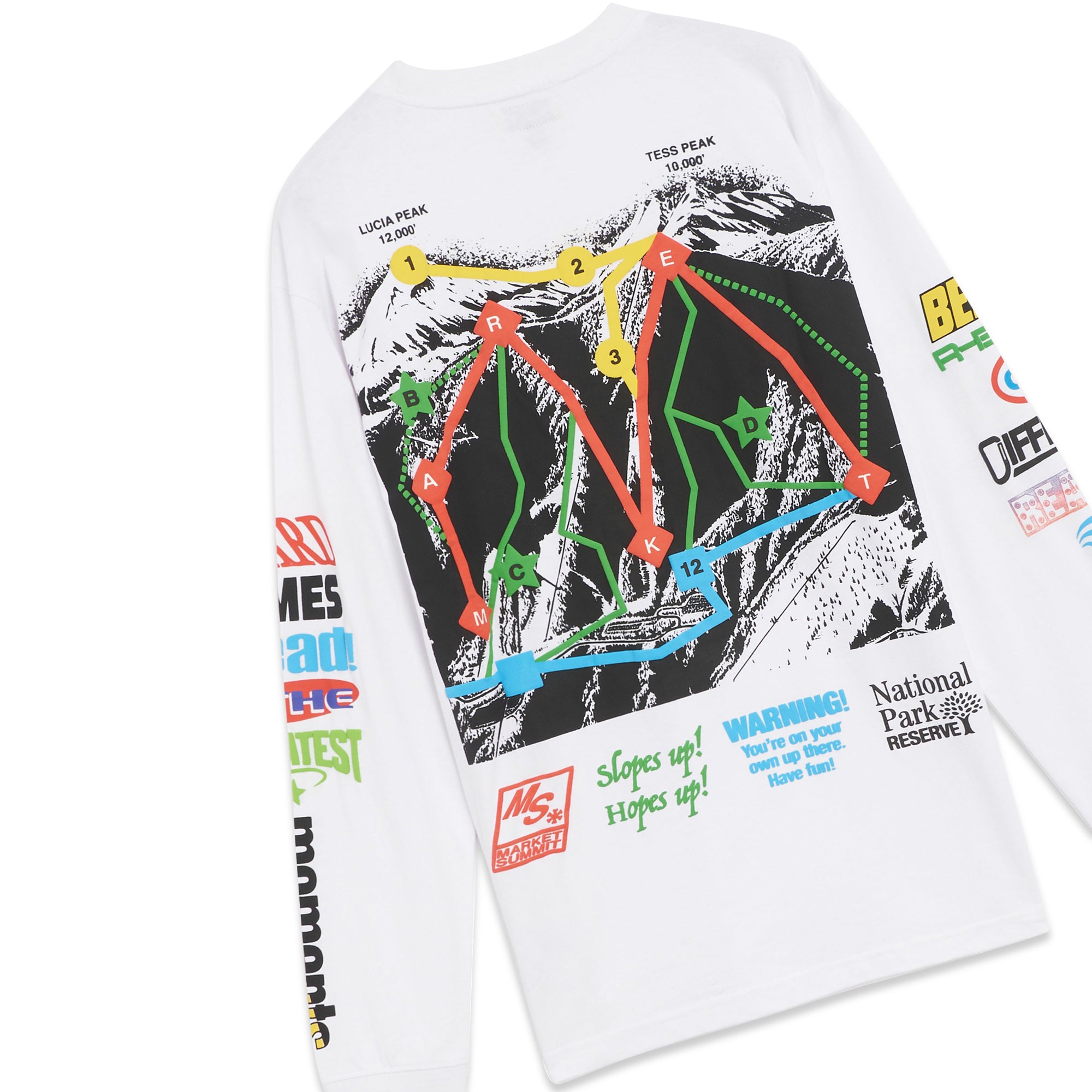 Market Mens Slopes Up LS Tee