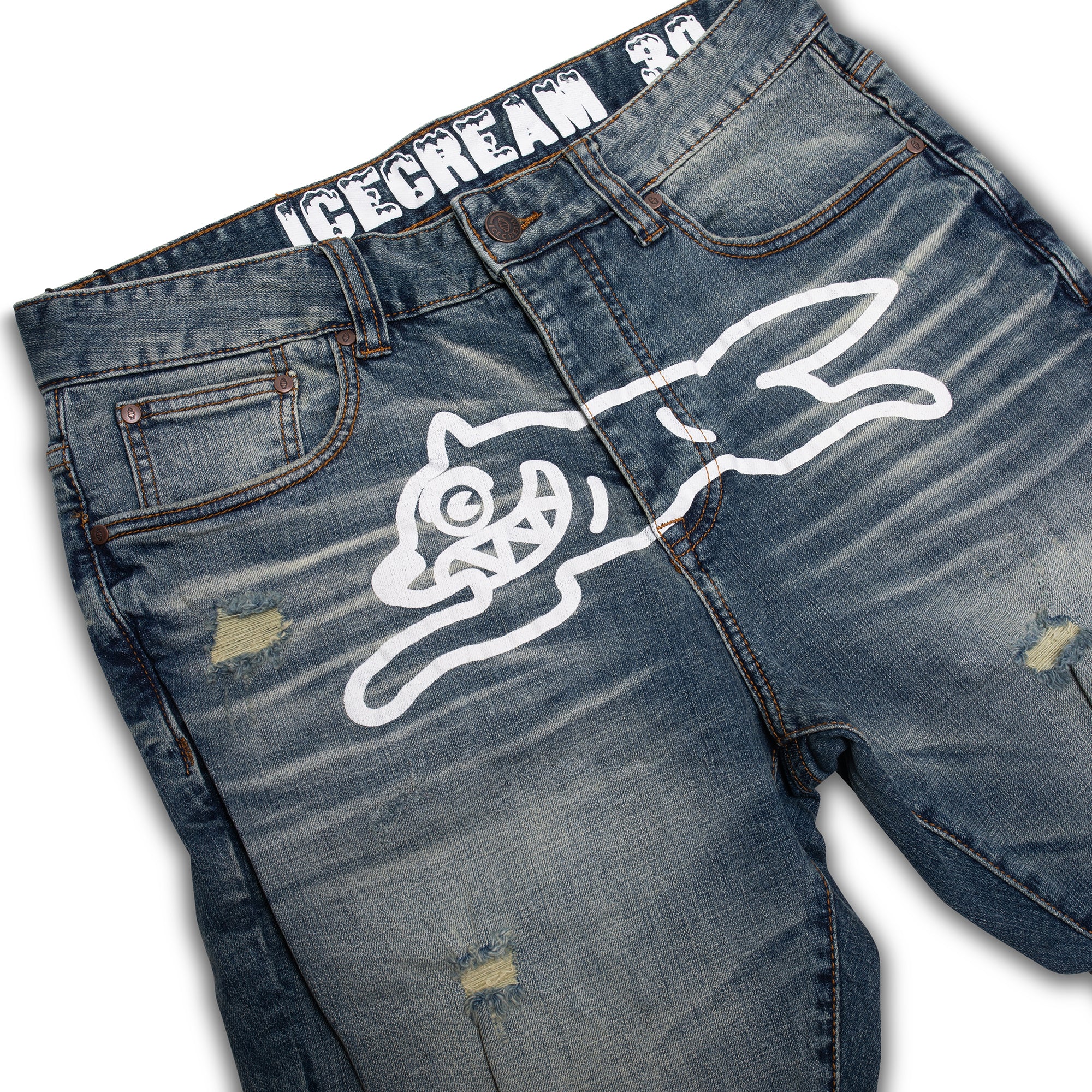 Ice Cream Soft Serve Jean Shorts 'Blue Jean'