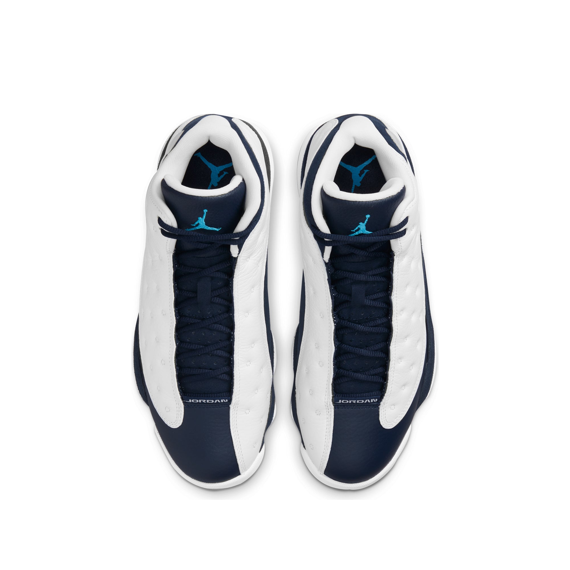 Air Jordan Mens 13 Retro Shoes White/DK Powder Blue