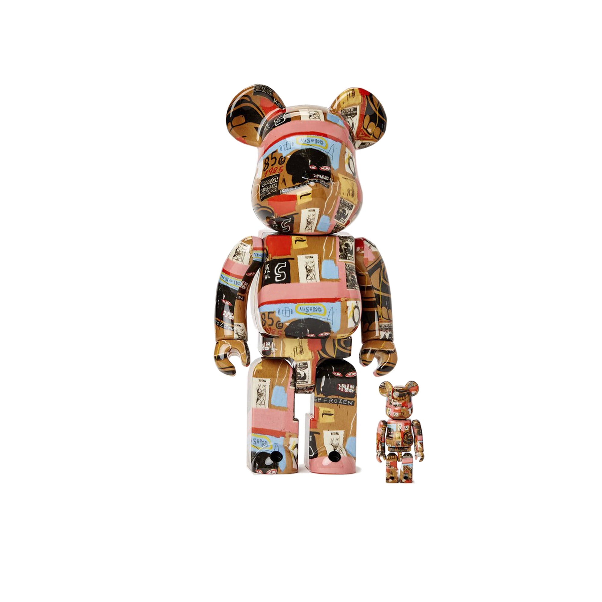 Medicom Be@rbrick Andy Warhol x Jean-Michel Basquiat #2 100% & 400% Set