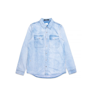 KSUBI MEN SHOCKWAVE DENIM SHIRT