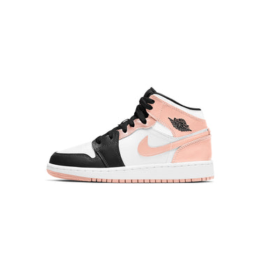 Air Jordan 1 Youth Mid Shoes 'White/Arctic Orange-Black'