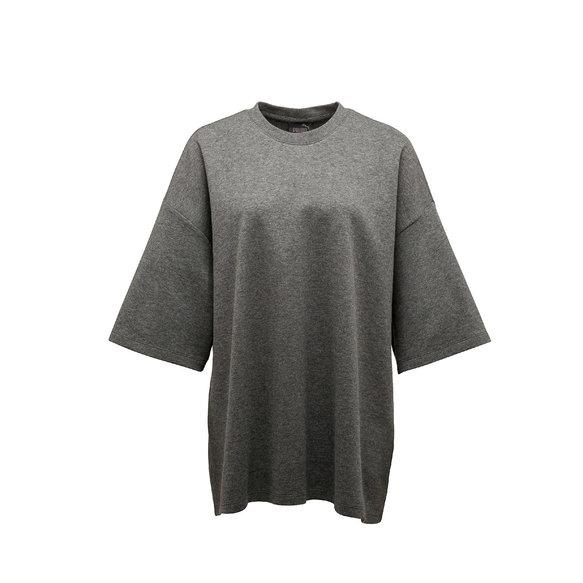 Puma, Puma Fenty, Puma by Rihanna, Oversized Crew Neck, 573183-03, Charcoal Heather, Grey