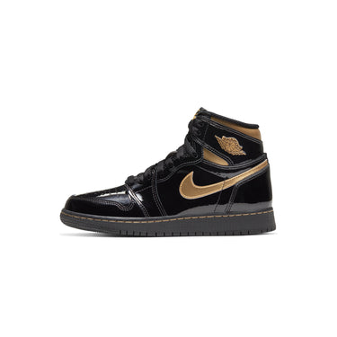 Air Jordan Kids 1 Retro High Black & Gold Shoes