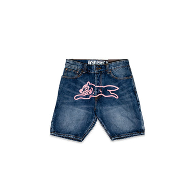 Icecream Mens Pink Jean Shorts 'Dark Blue Jean'