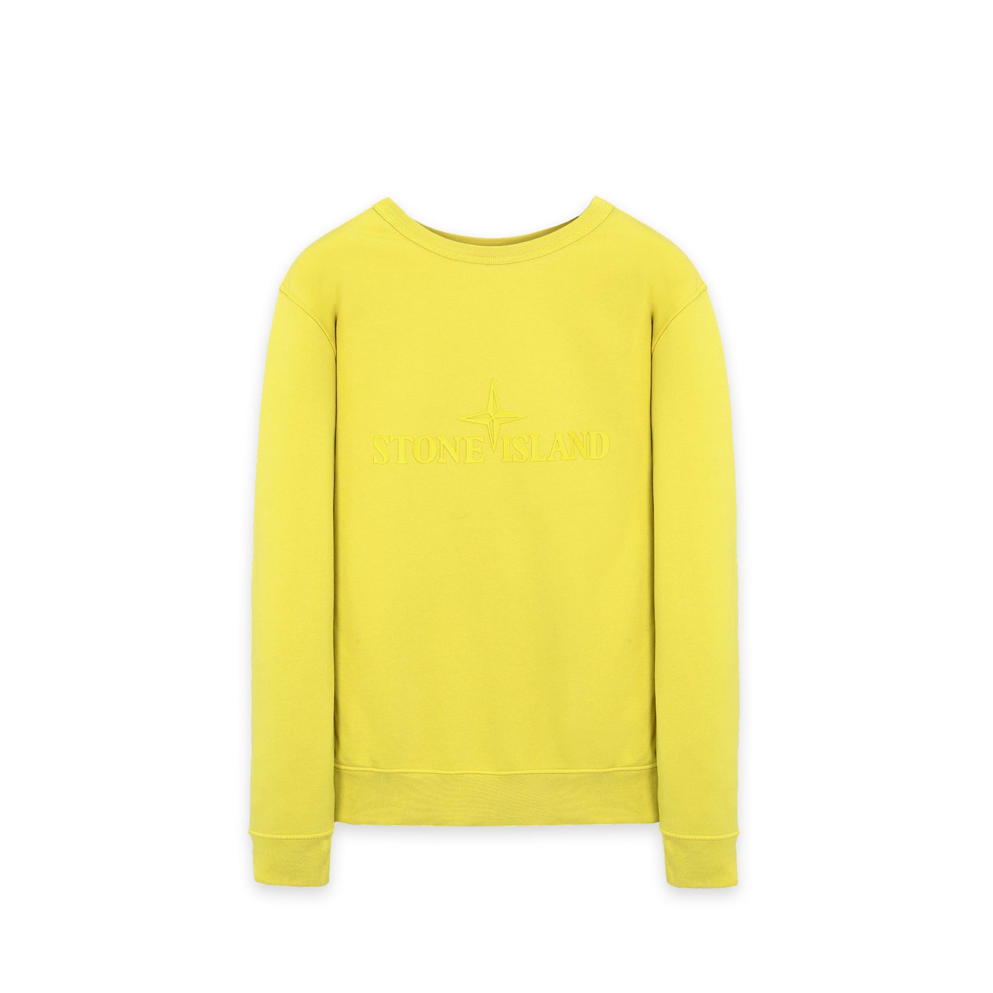 Stone Island Mens Raised Logo Crewneck Sweatshirt