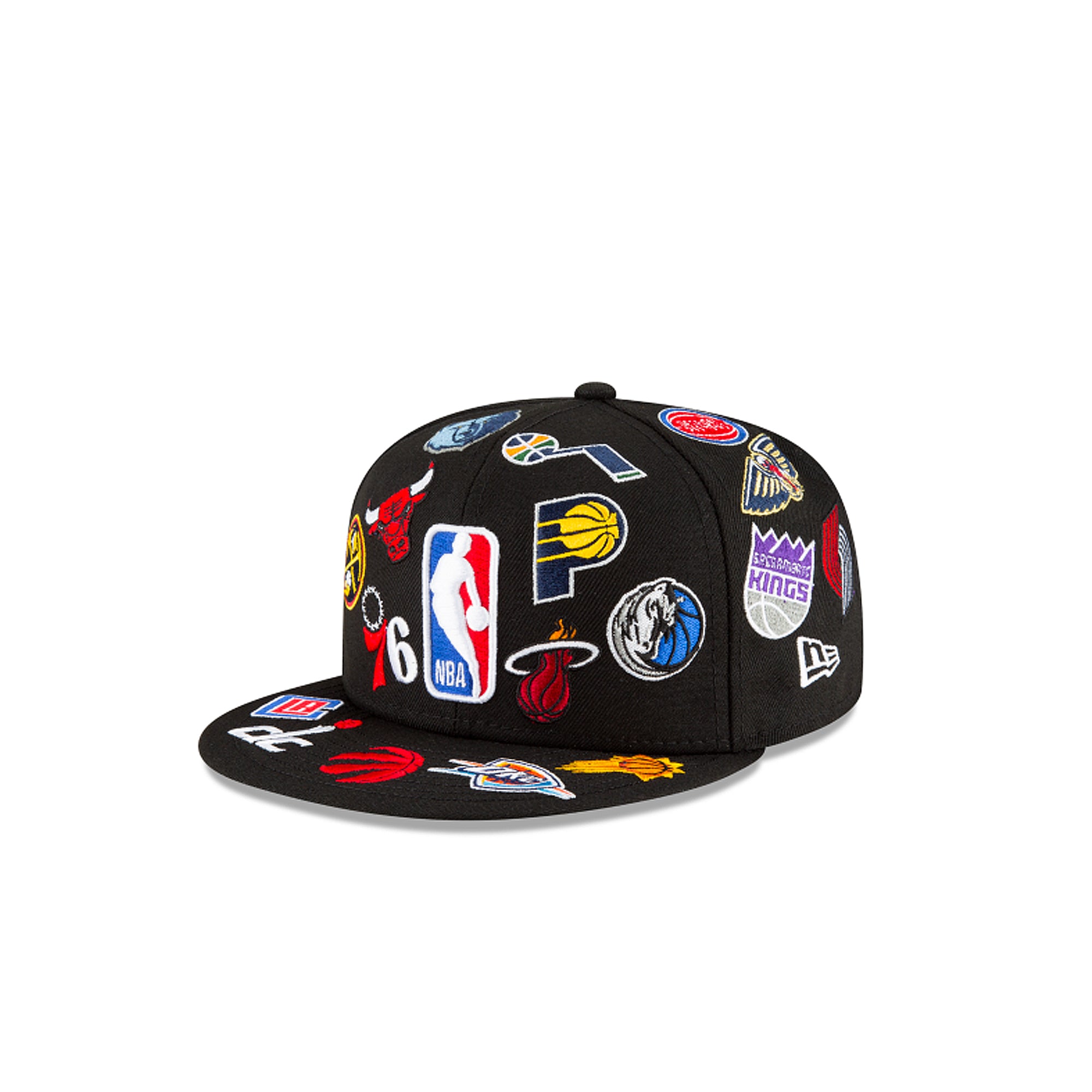 New Era All-Over Logos 59Fifty NBA Fitted Hat