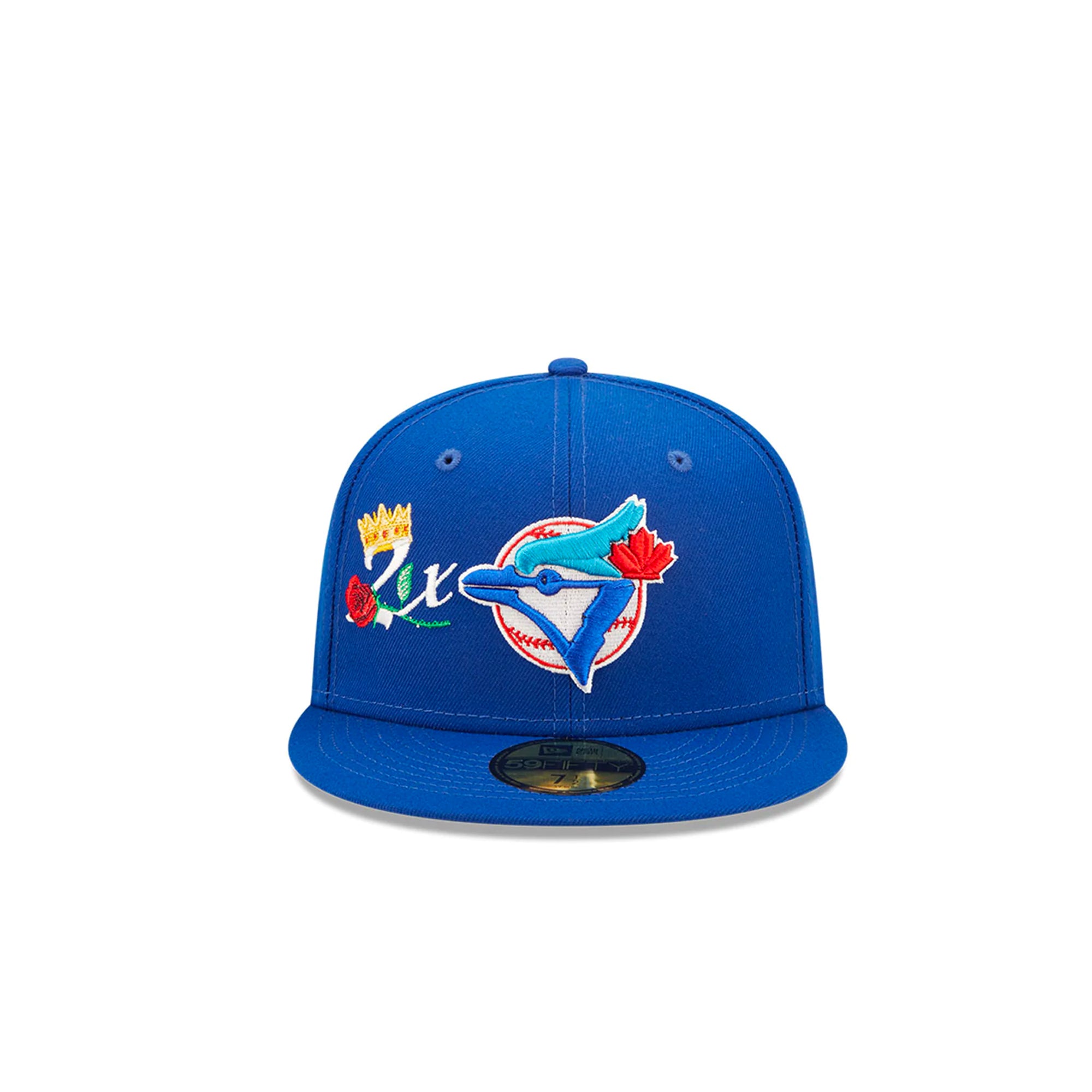 Toronto Blue Jays TWO-BIT Black-White Fitted Hat by New Era